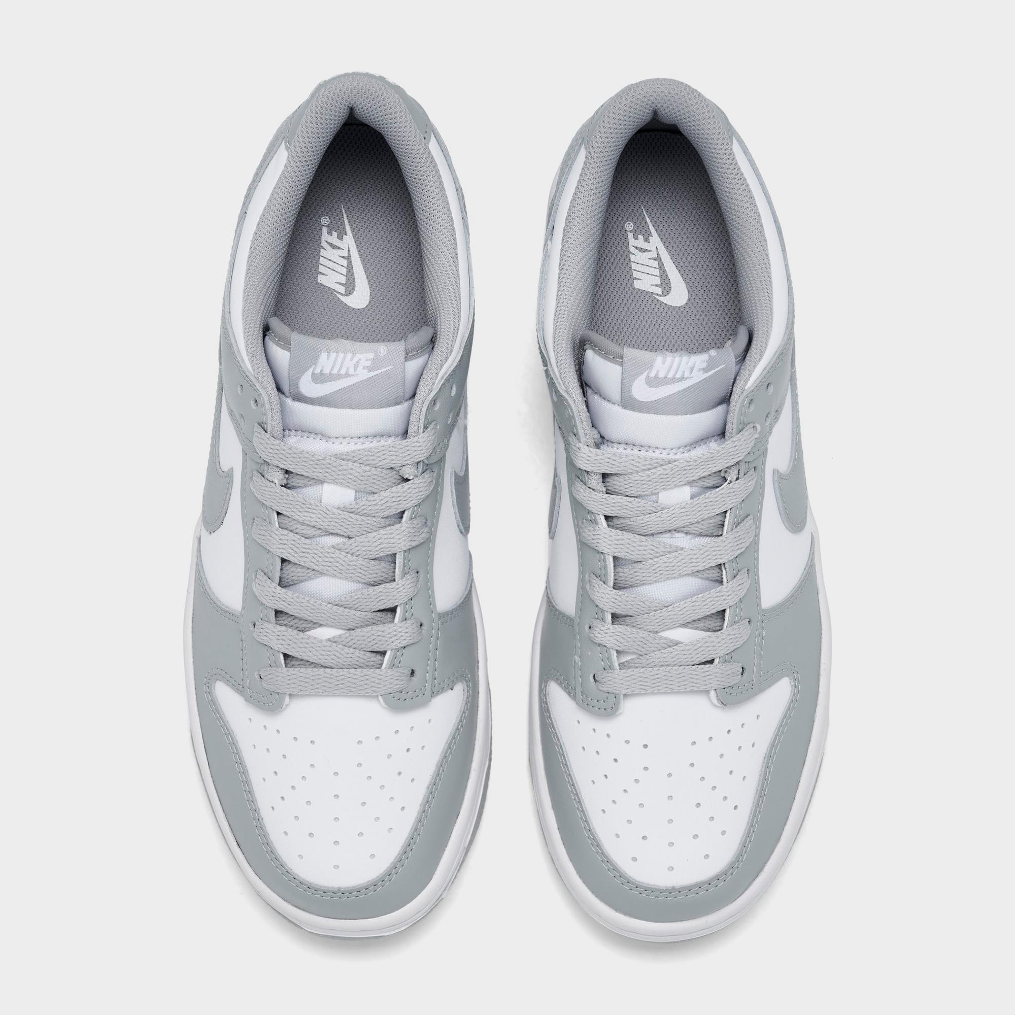 [FB9109-123] GRADE SCHOOL NIKE DUNK LOW 'WHITE LIGHT SMOKE GREY (GS)'