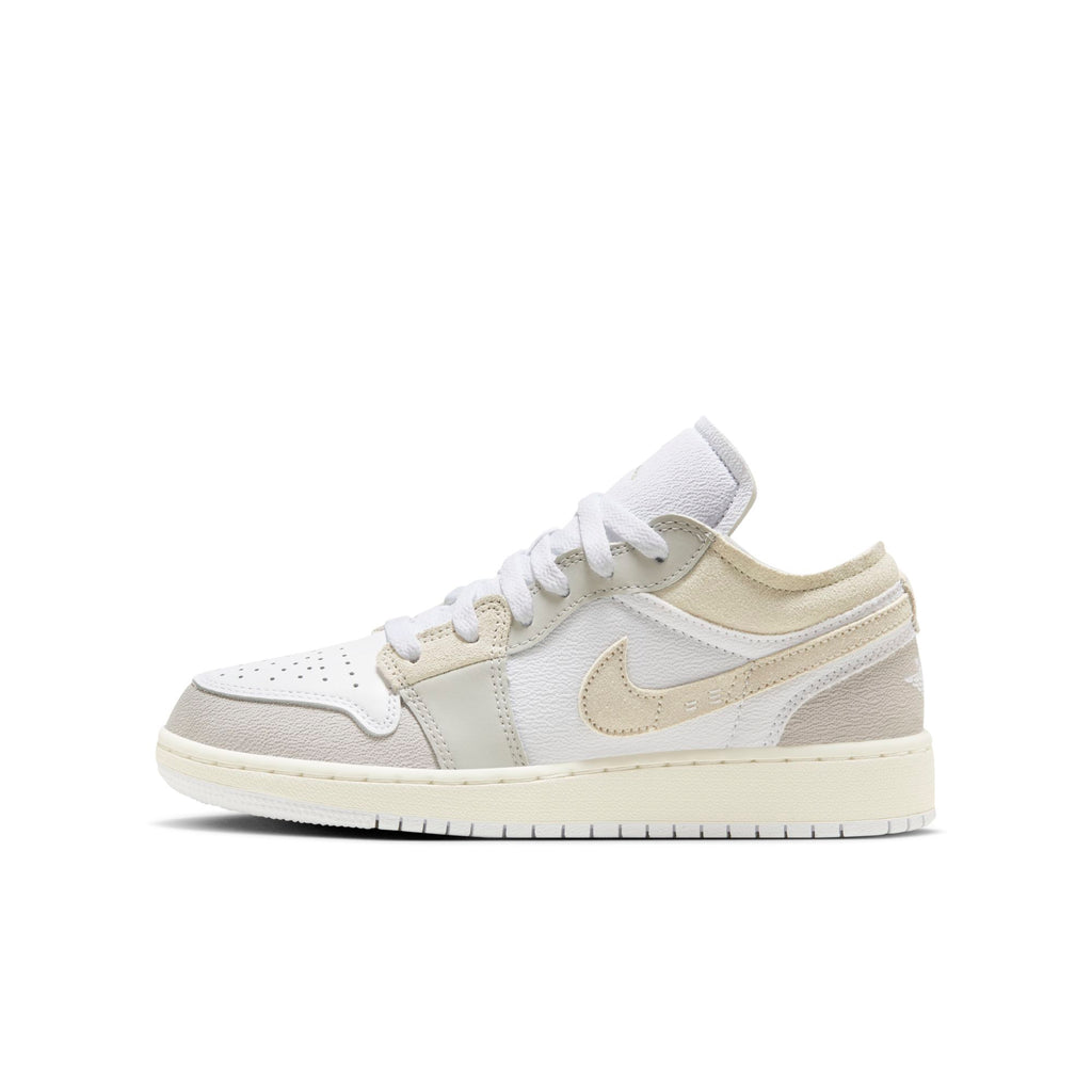[FB9139-002] Grade School Air Jordan RETRO 1 LOW SE CRAFT 'Inside Out Tech Grey' (GS)