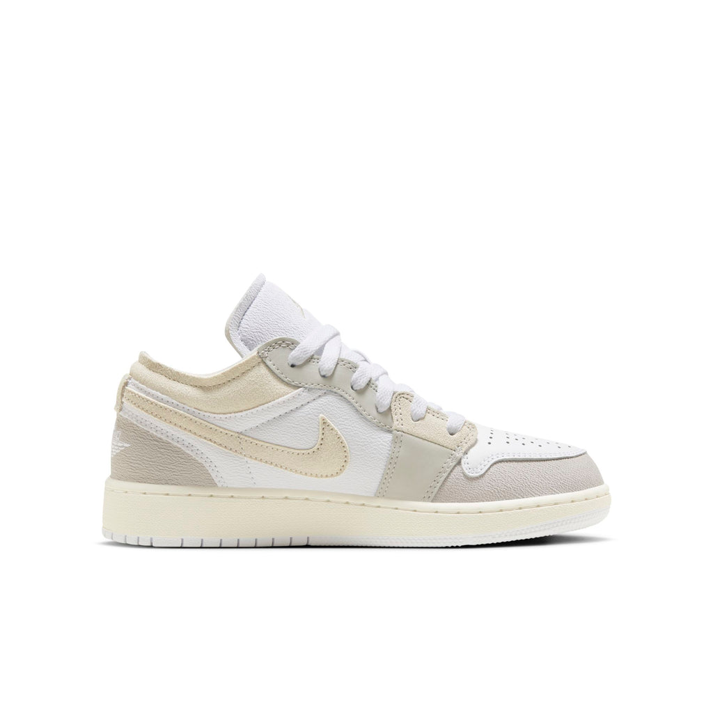 [FB9139-002] Grade School Air Jordan RETRO 1 LOW SE CRAFT 'Inside Out Tech Grey' (GS)