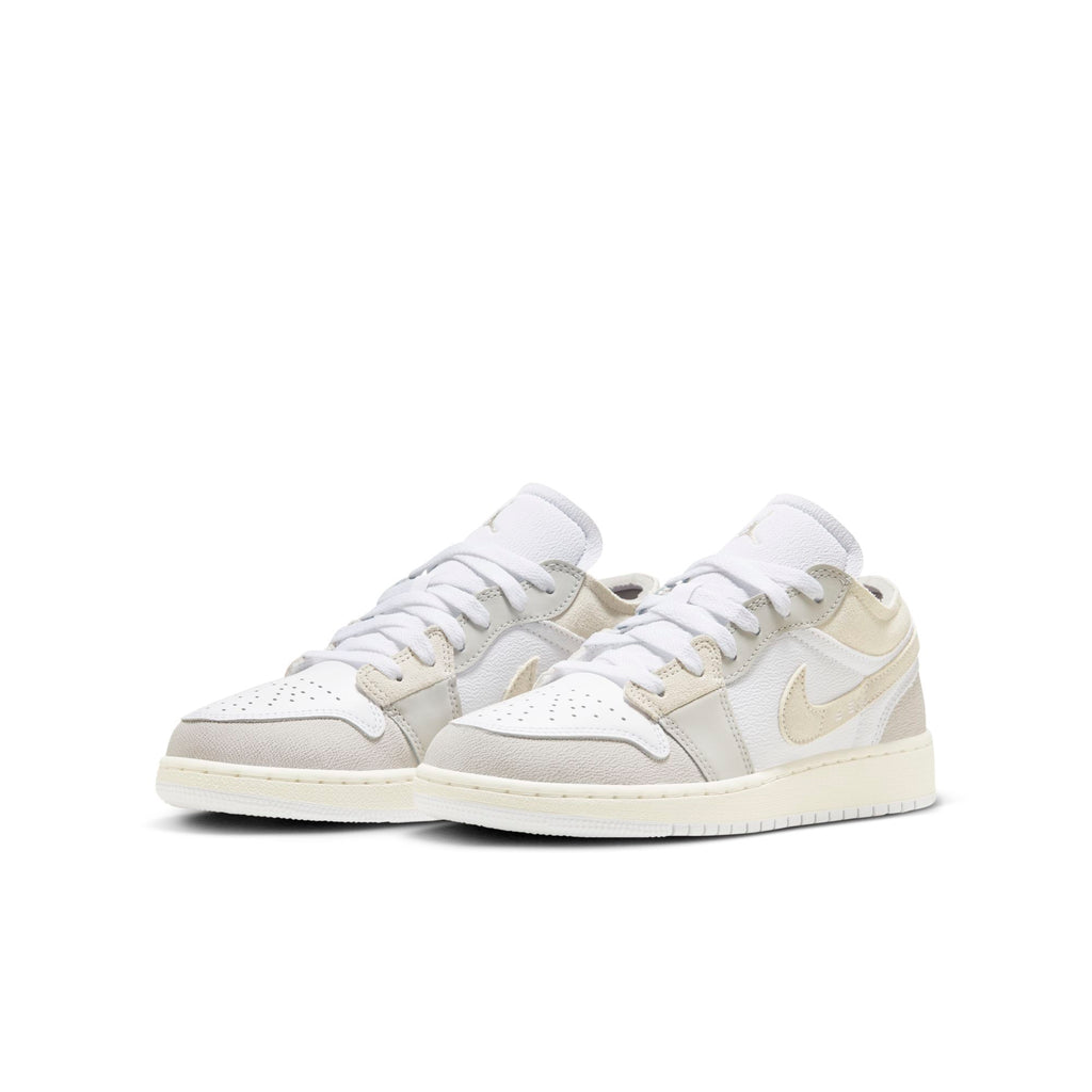 [FB9139-002] Grade School Air Jordan RETRO 1 LOW SE CRAFT 'Inside Out Tech Grey' (GS)