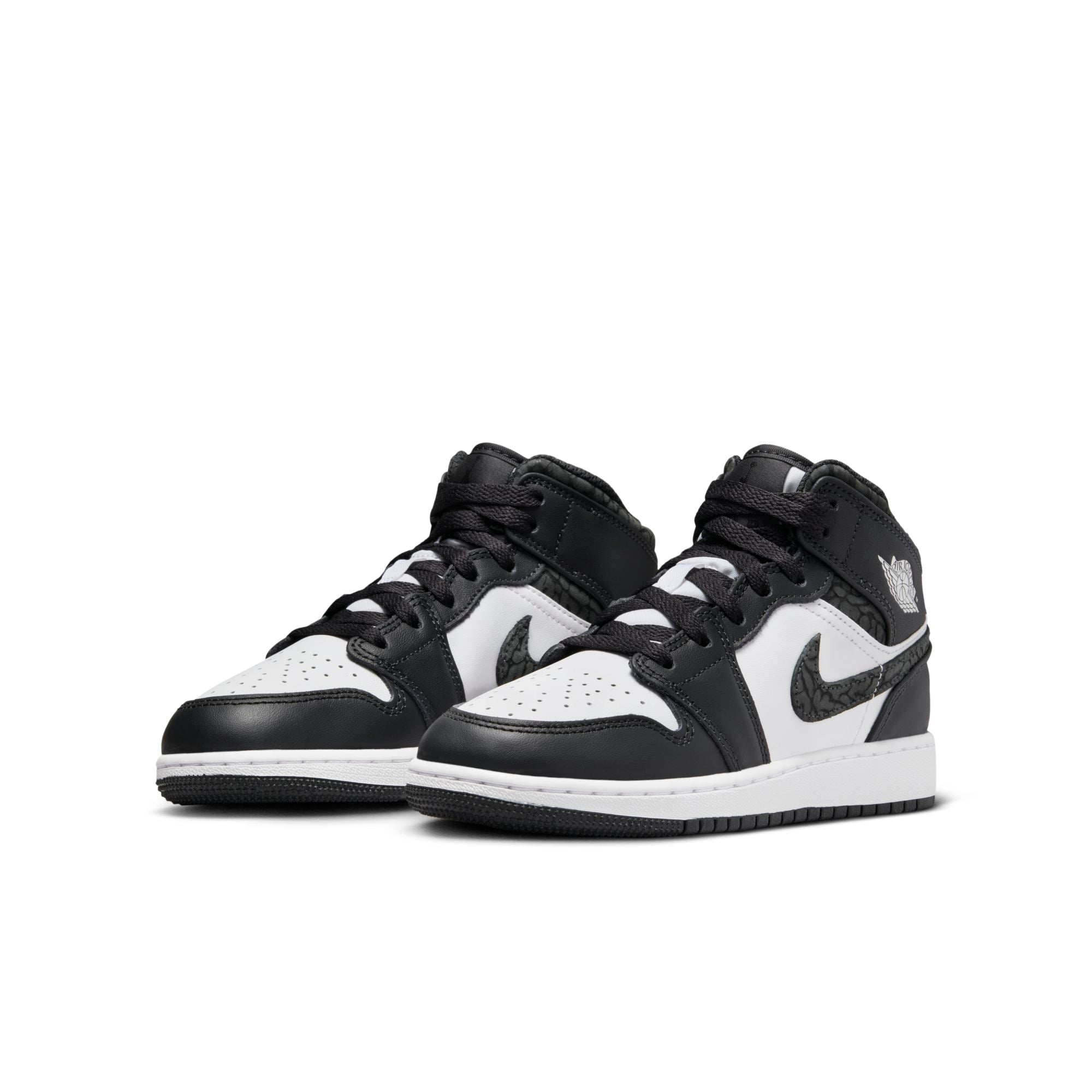 [FB9909-001] Grade School Air Jordan Retro 1 Mid SE 'Panda Elephant (GS)'