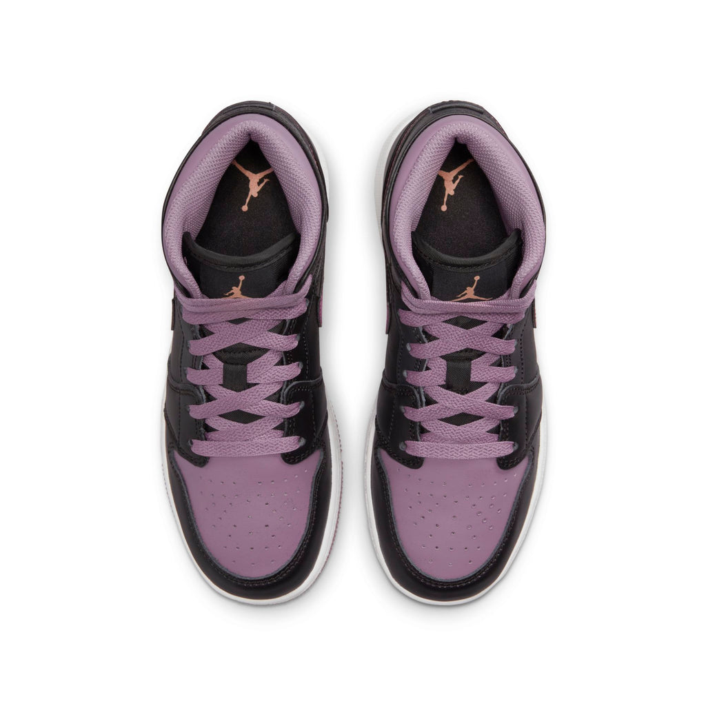 [FB9909-008] Grade School Air Jordan Retro 1 Mid SE 'Black Sky J Mauve' (GS)