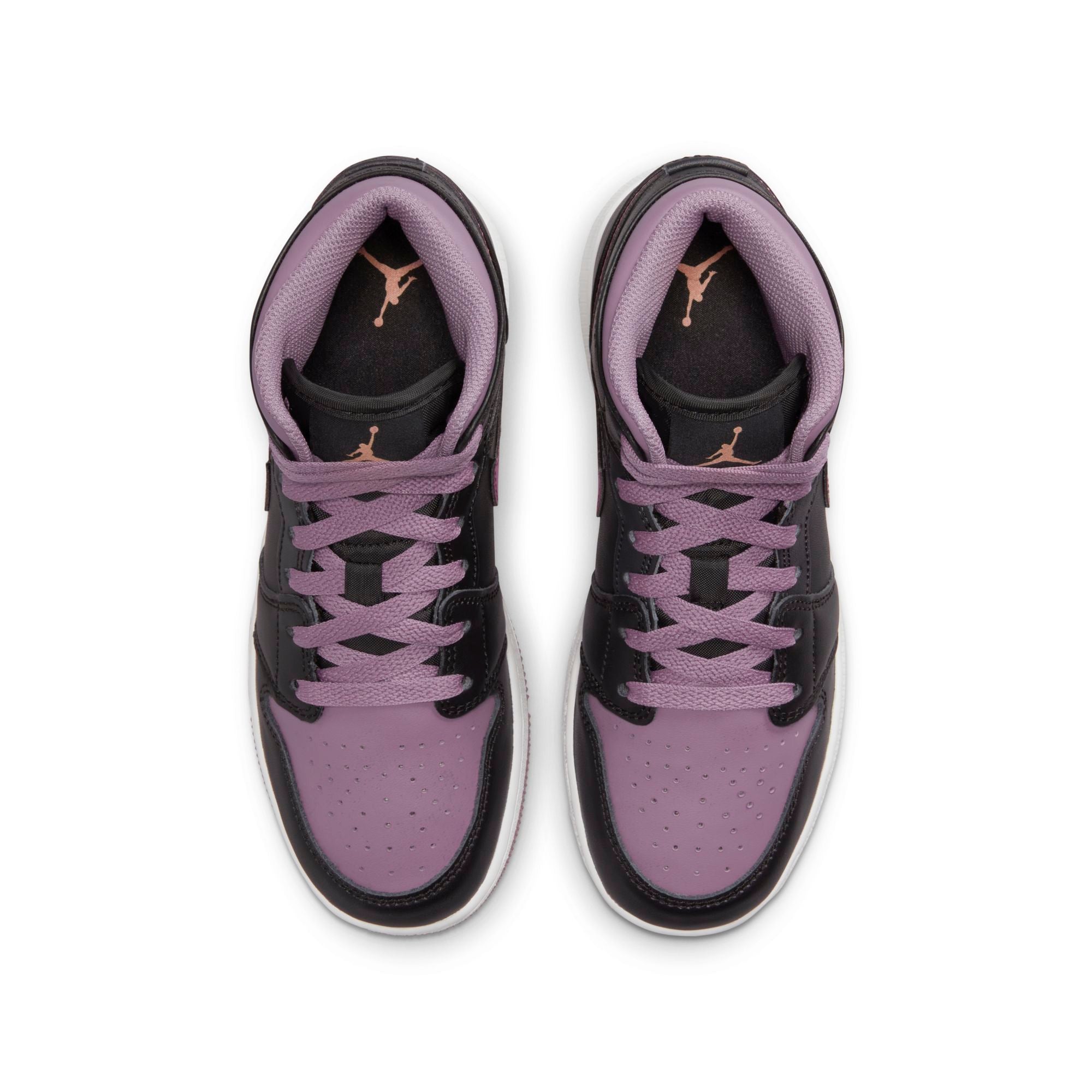 [FB9909-008] Grade School Air Jordan Retro 1 Mid SE 'Black Sky J Mauve' (GS)