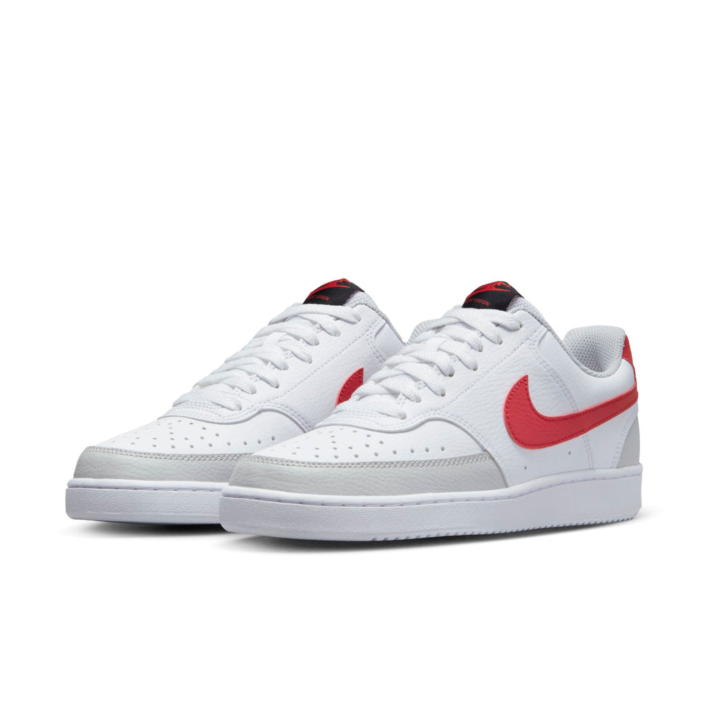 [FD0284-100] Womens Nike COURT VISION LOW 'WHITE UNIVERSITY RED'