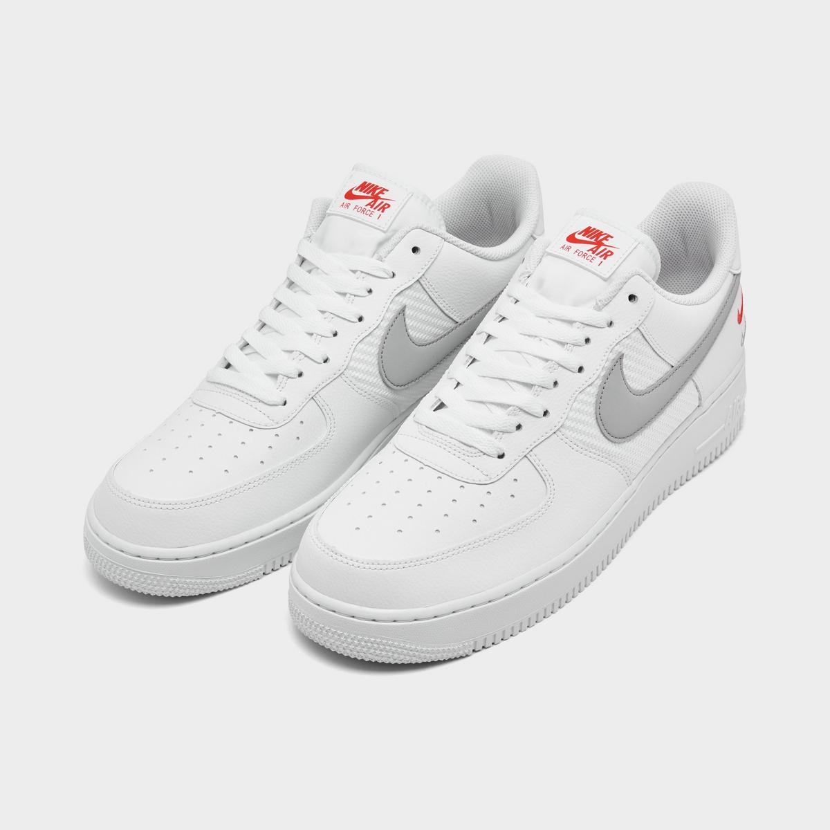 [FD0666-100] Mens Nike AIR FORCE 1 LOW '07 SE 'DOUBLE SWOOSH WHITE PICANTE'