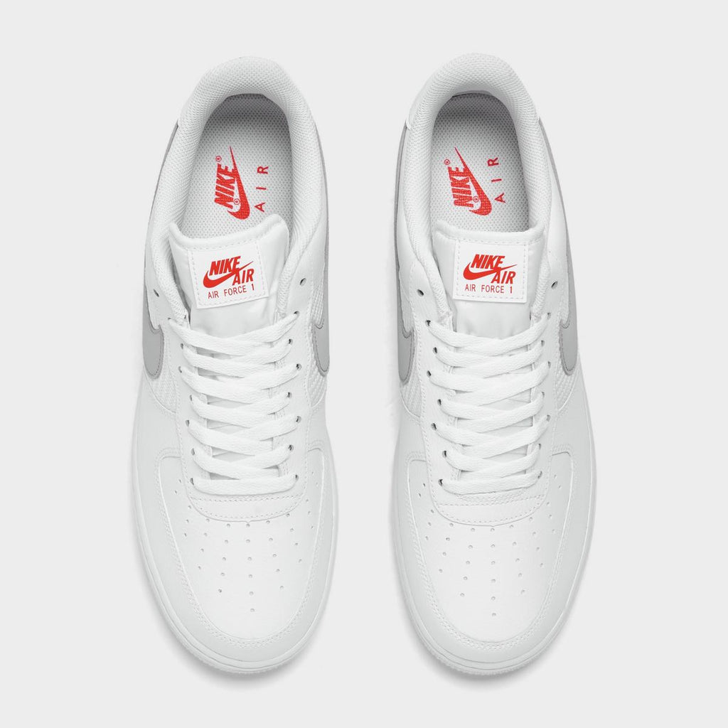[FD0666-100] Mens Nike AIR FORCE 1 LOW '07 SE 'DOUBLE SWOOSH WHITE PICANTE'