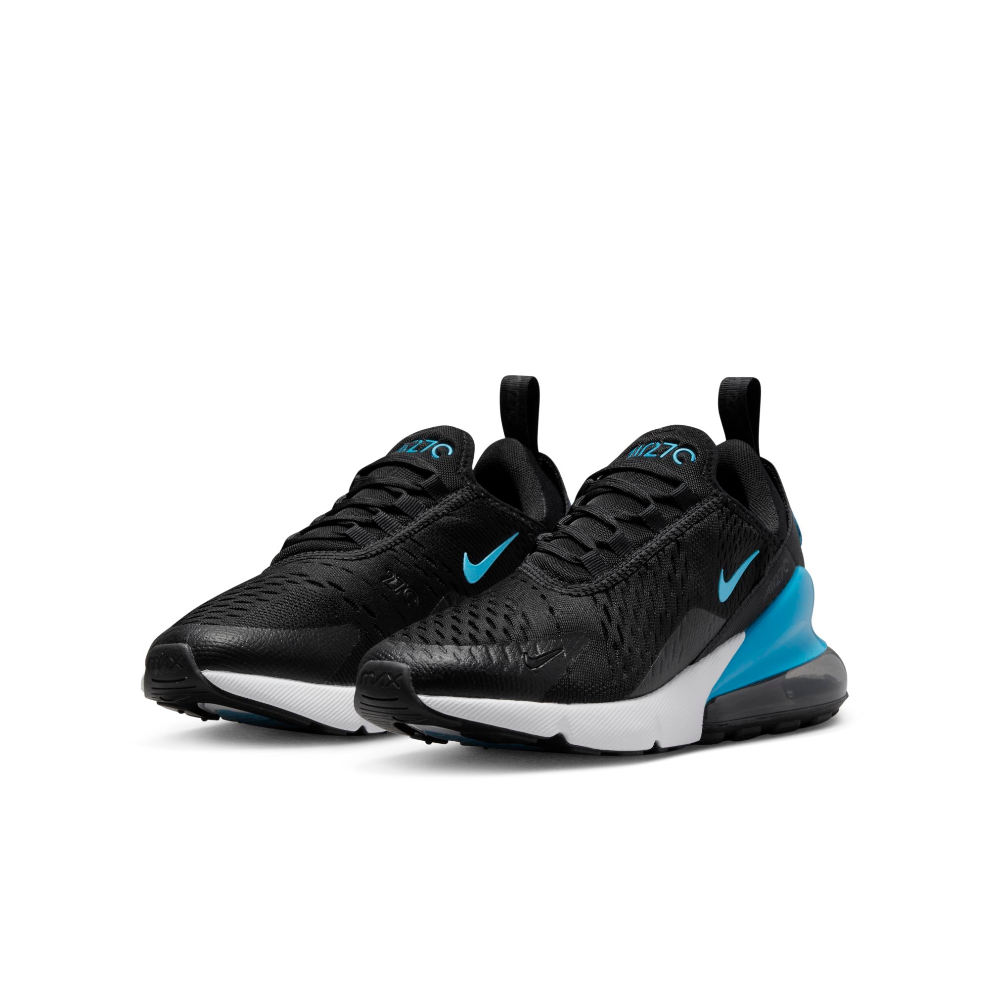 [FD0676-001] Grade School Nike AIR MAX 270 GS 'BLACK BLUE LIGHTNING'