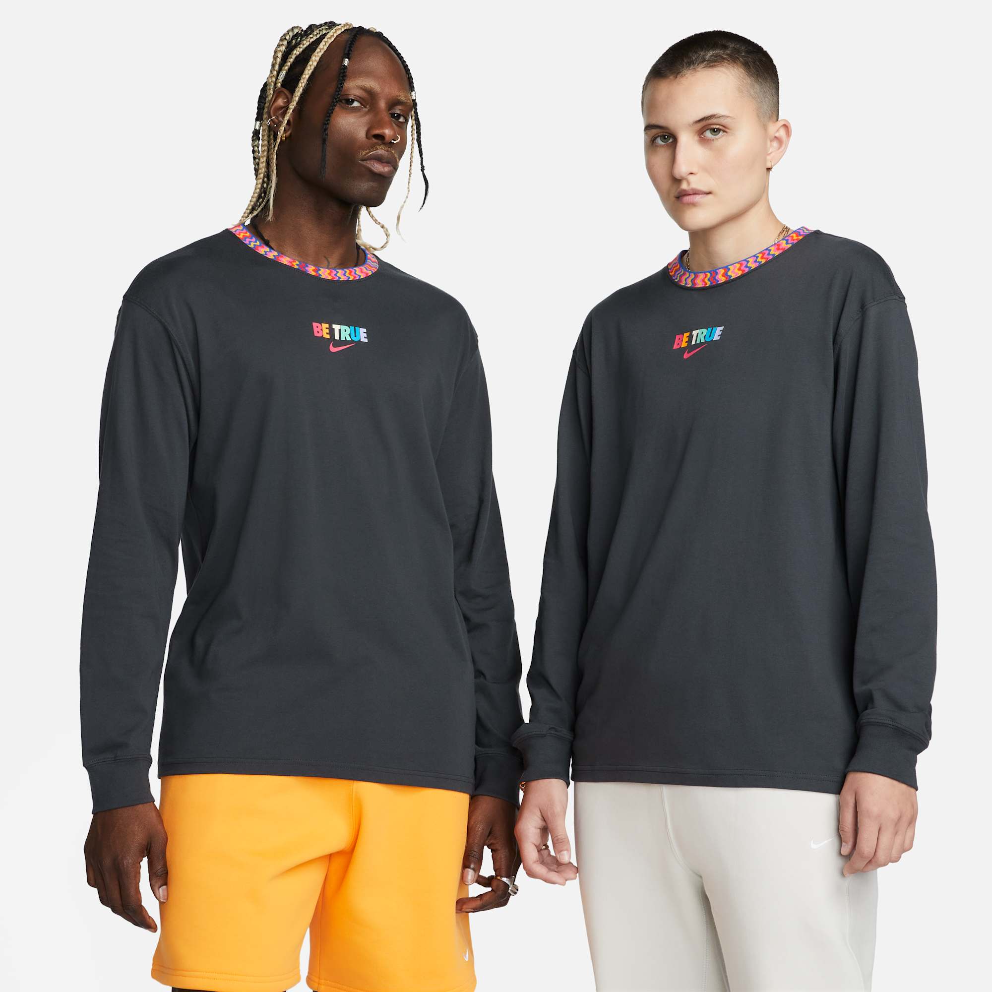 [FD0861-060] MENS NIKE BE TRUE LONG SLEEVE TEE SHIRT 'BLACK'