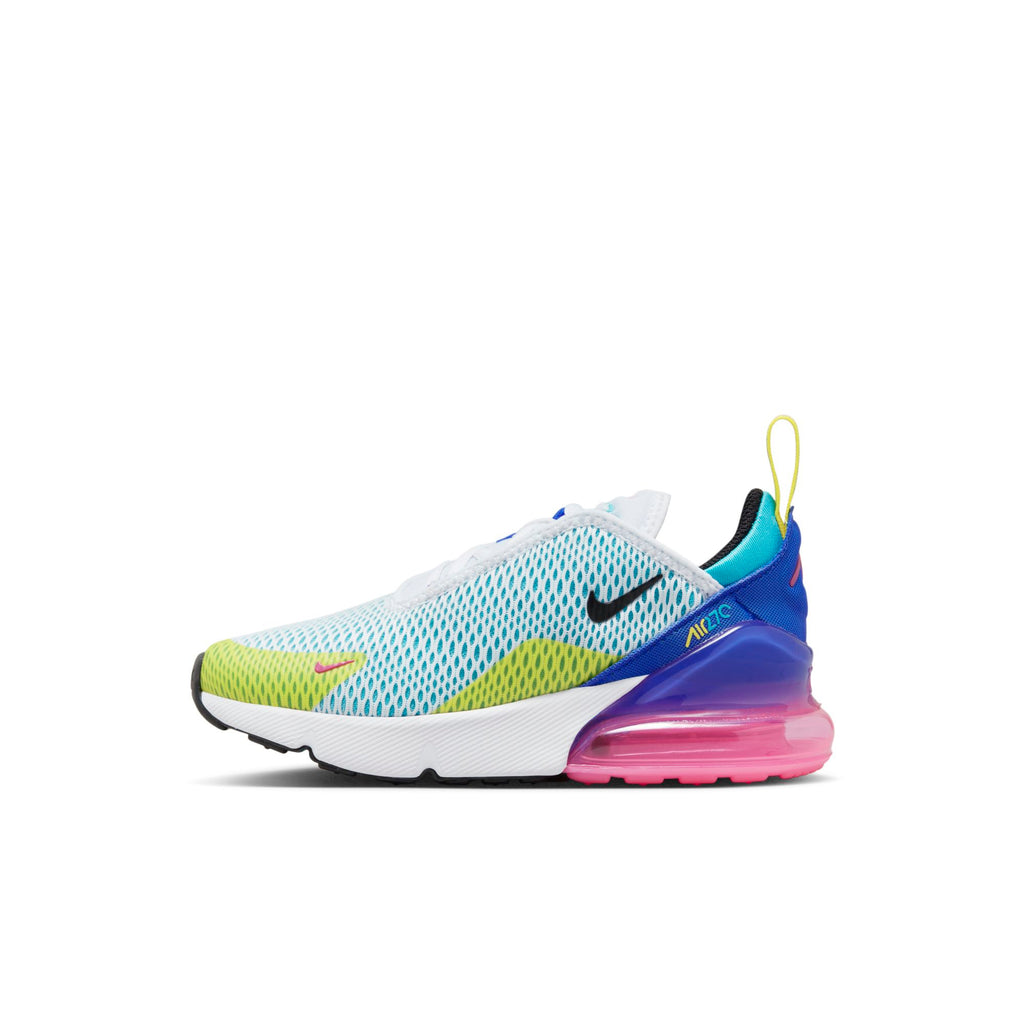 [FD1021-100] Preschool Nike AIR MAX 270 PS 'WHITE ROYAL PINK'