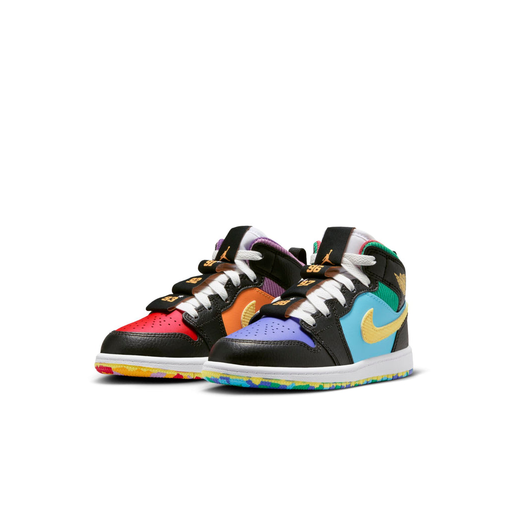 [FD1319-007] Preschool Air Jordan Retro 1 Mid SS 'Six Championships' (PS)