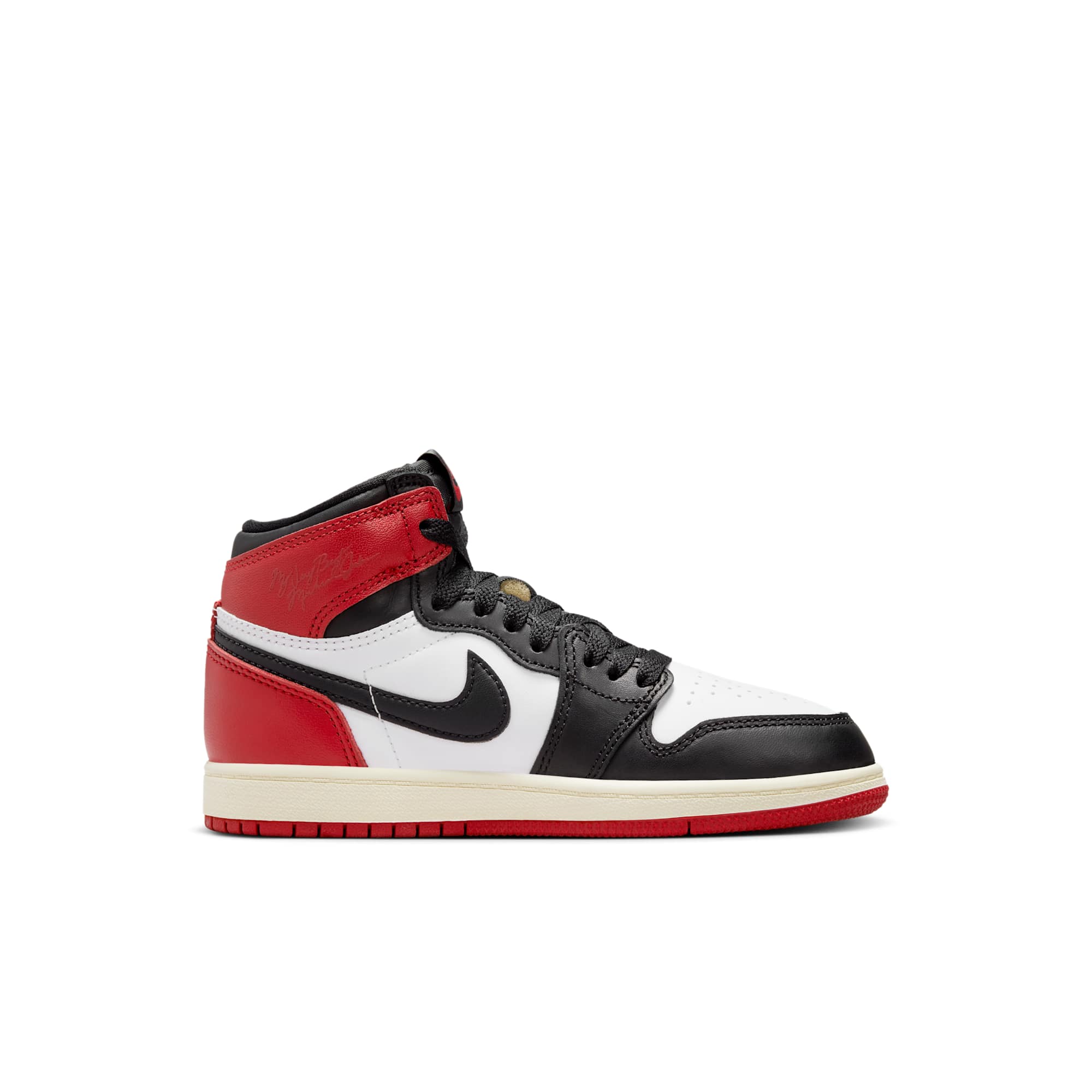 [FD1412-106] Preschool Air Jordan Retro 1 High OG 'Black Toe Reimagined'