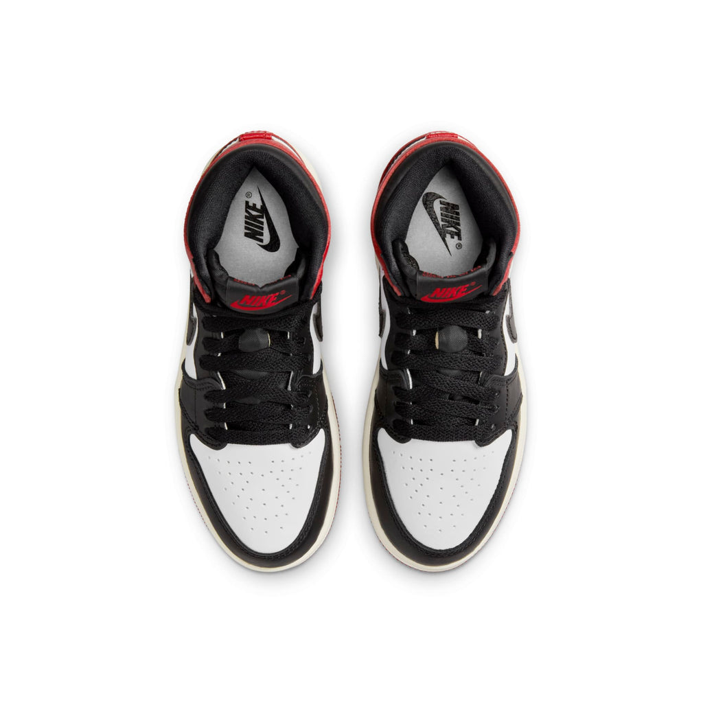 [FD1412-106] Preschool Air Jordan Retro 1 High OG 'Black Toe Reimagined'
