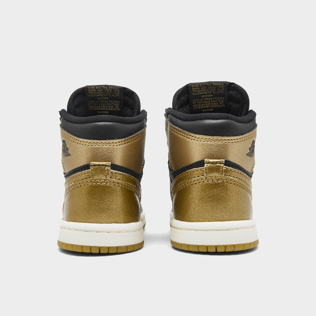 [FD1413-071] TODDLERS AIR JORDAN RETRO 1 HIGH OG TD 'BLACK METALLIC GOLD'