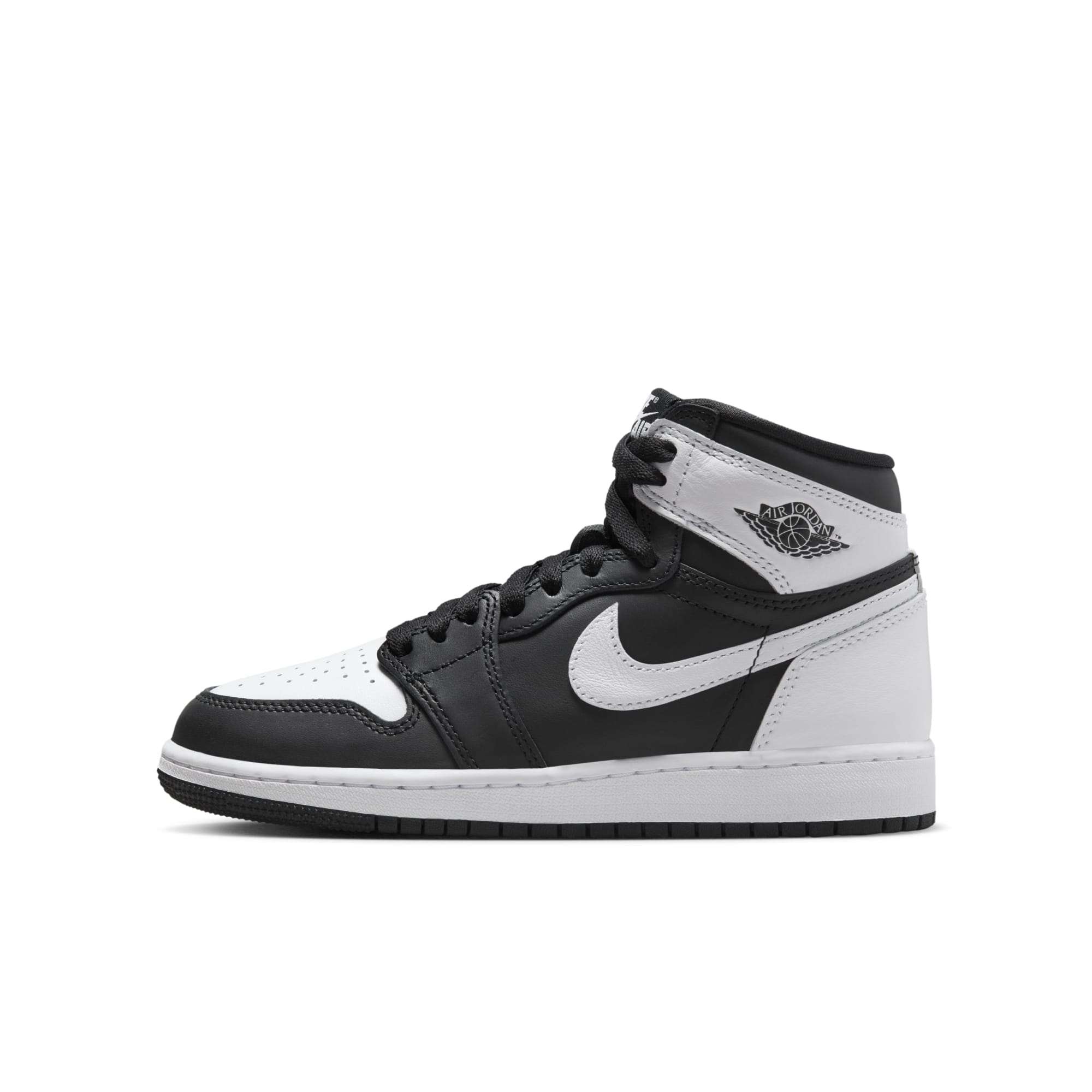 [FD1437-010] Grade School Air Jordan RETRO 1 HIGH OG "BLACK & WHITE"