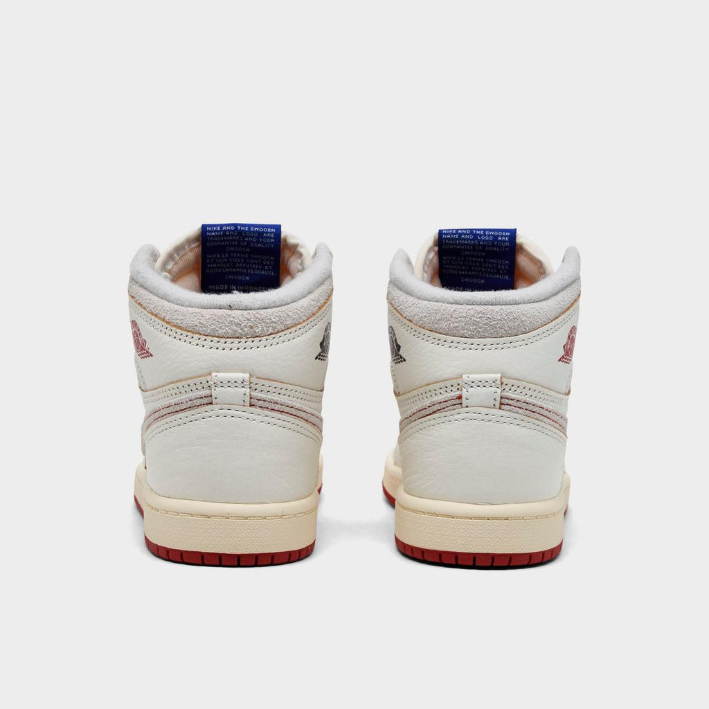 [FD2597-100] PRESCHOOL AIR JORDAN RETRO 1 HIGH OG 'RARE AIR SAIL CINNABAR'