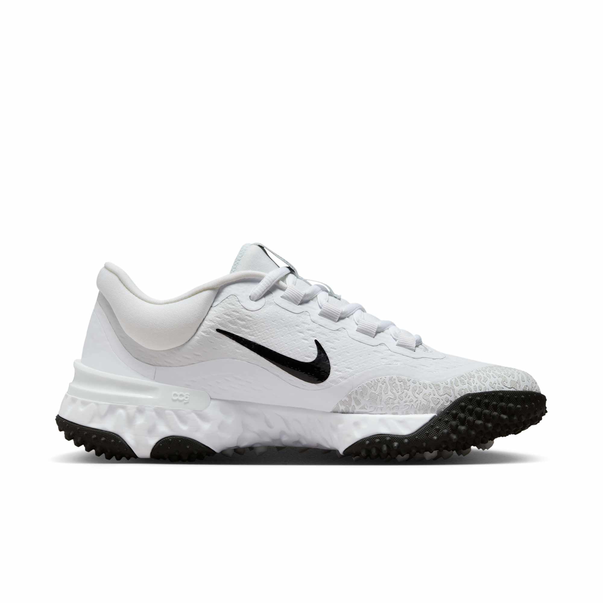 [FD2746-100] WOMENS NIKE ALPHA HUARACHE ELITE 4 TF 'PHOTON DUST BLACK'