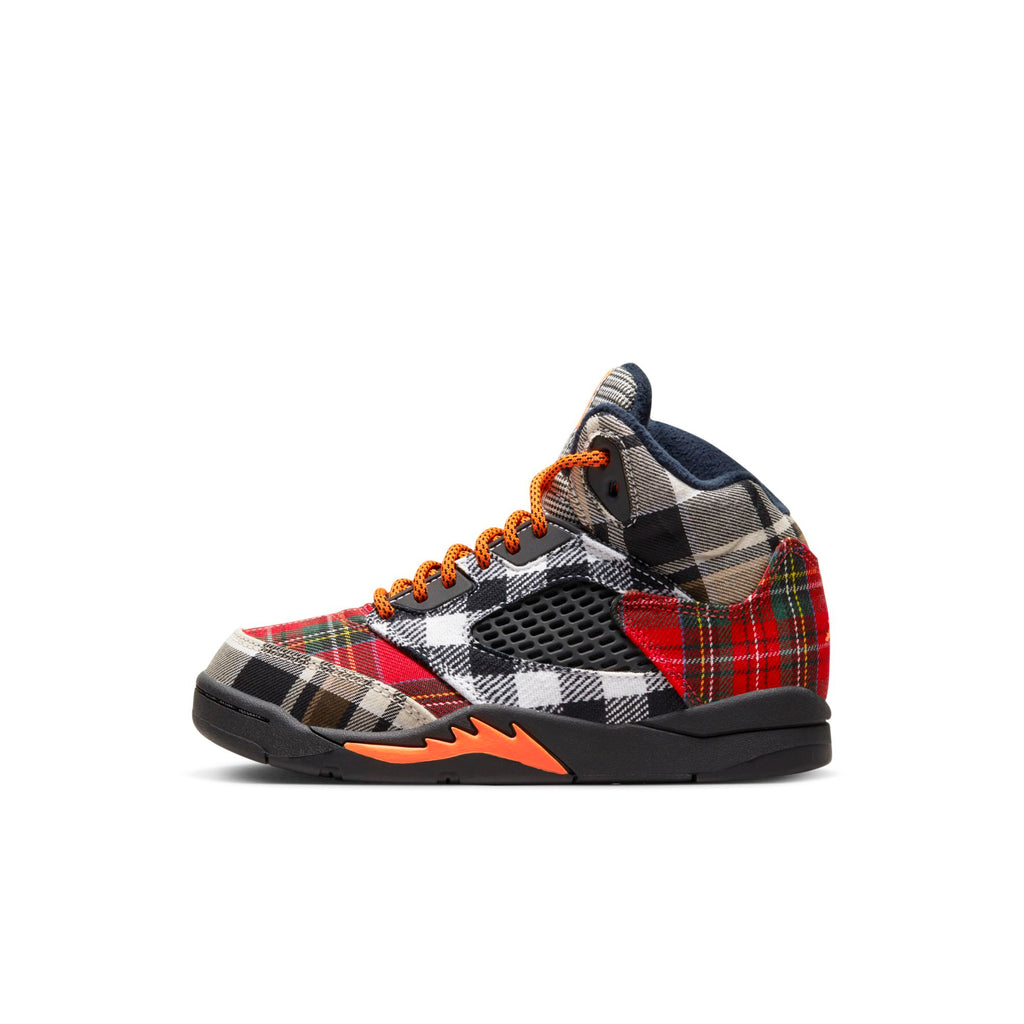 [FD4812-008] Preschool Air Jordan Retro 5 'Plaid (PS)'