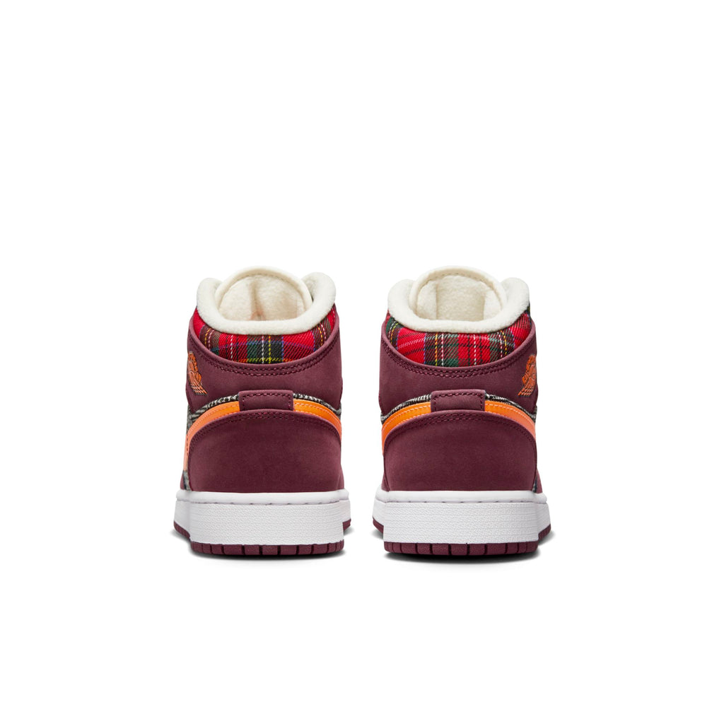 [FD5460-608] Grade School Air Jordan RETRO 1 MID SE 'PLAID (GS)'