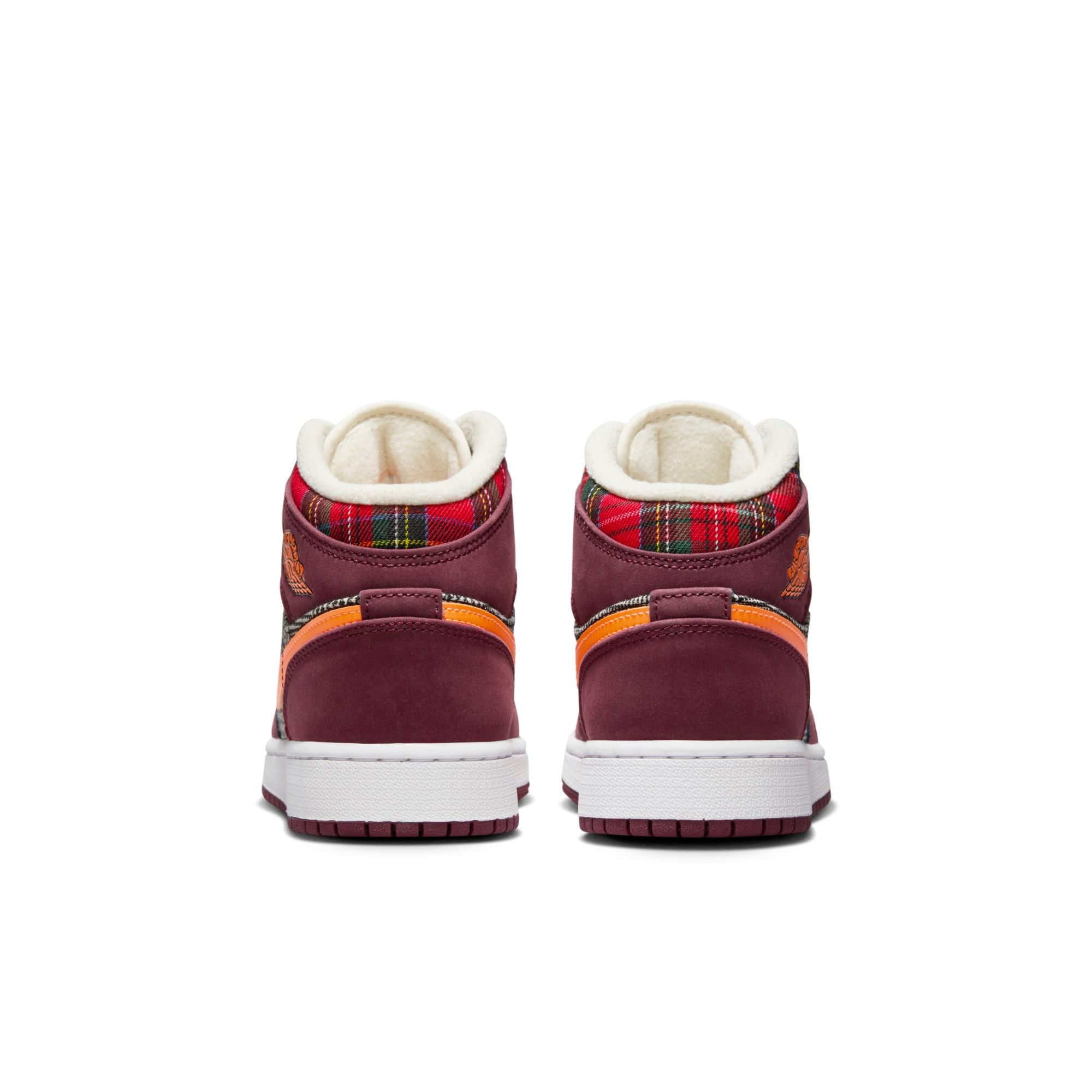 [FD5460-608] Grade School Air Jordan RETRO 1 MID SE 'PLAID (GS)'