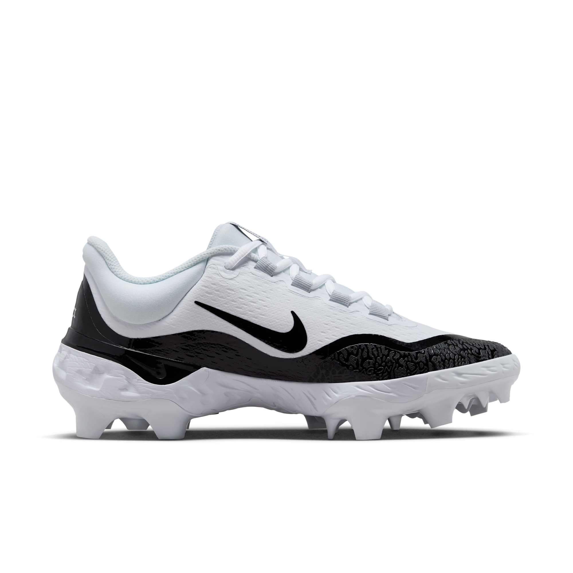 [FD6255-101] MENS NIKE ALPHA HUARACHE ELITE 4 LOW MCS 'WHITE BLACK'