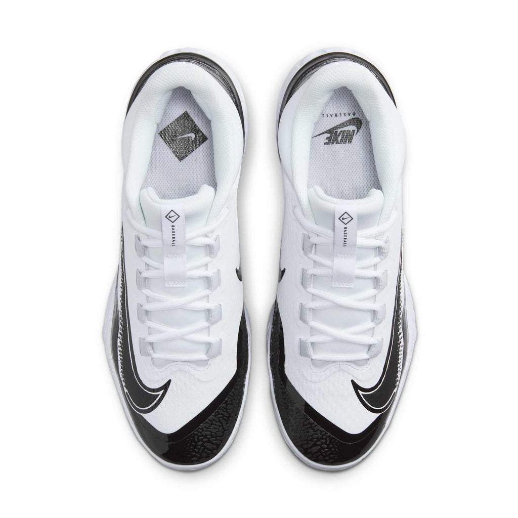 [FD6255-101] MENS NIKE ALPHA HUARACHE ELITE 4 LOW MCS 'WHITE BLACK'