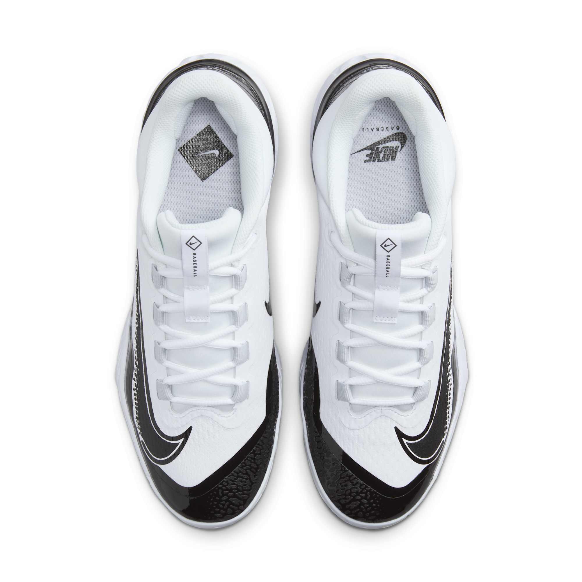 [FD6255-101] MENS NIKE ALPHA HUARACHE ELITE 4 LOW MCS 'WHITE BLACK'