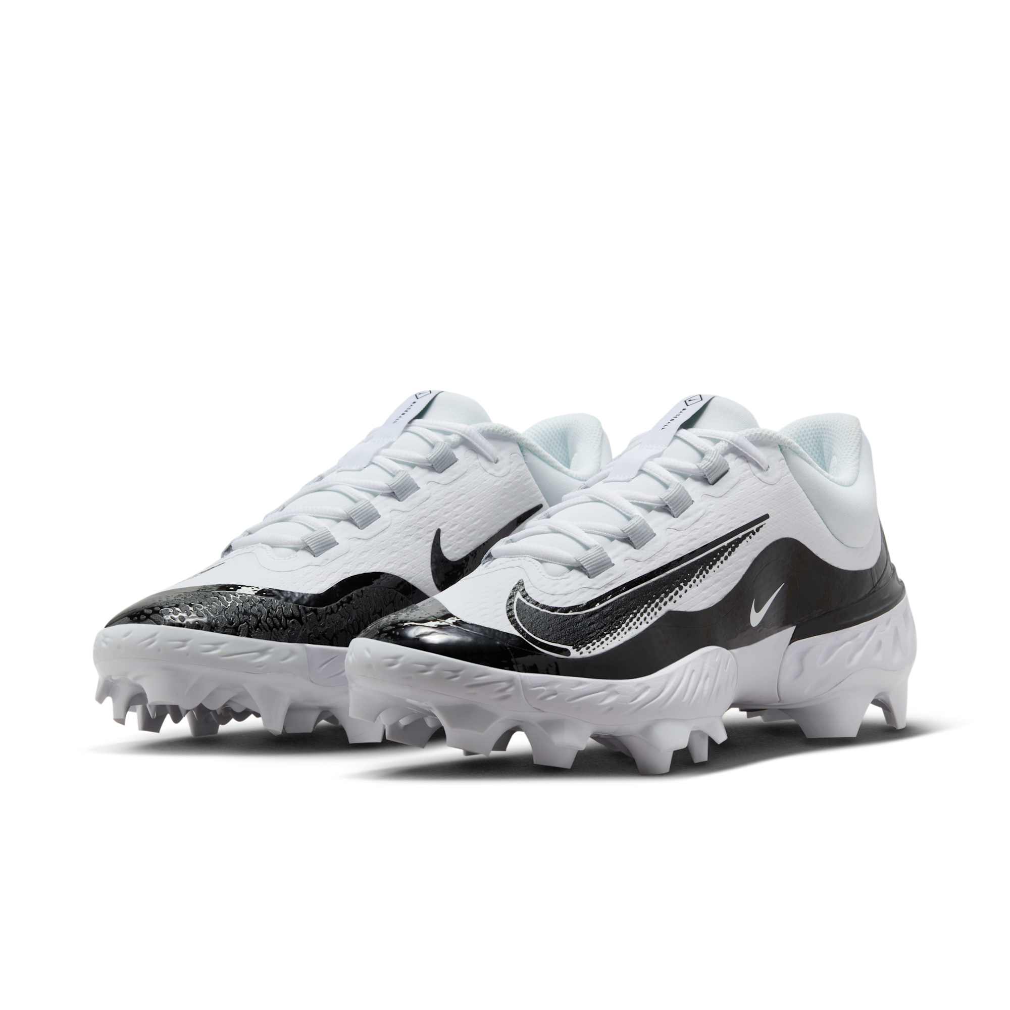 [FD6255-101] MENS NIKE ALPHA HUARACHE ELITE 4 LOW MCS 'WHITE BLACK'