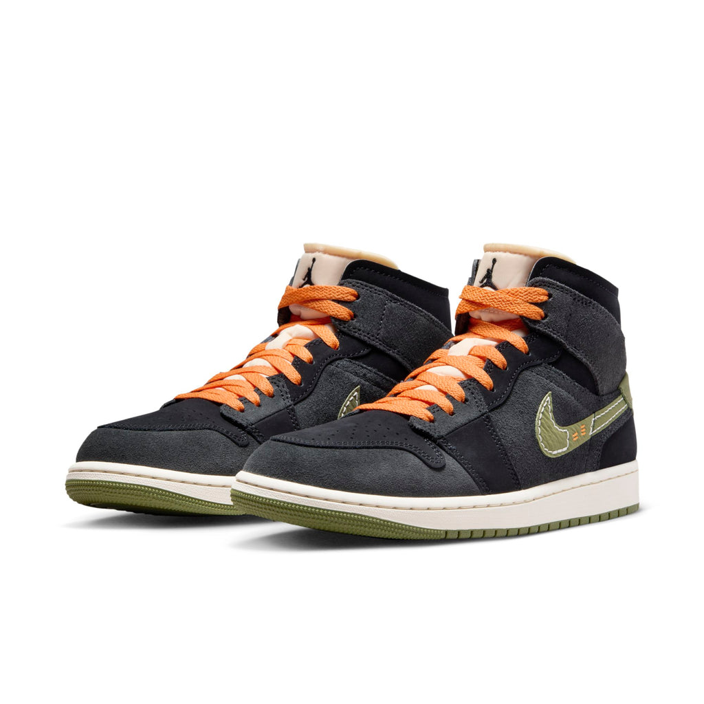 [FD6817-003] Mens Air Jordan Retro 1 Mid SE Craft 'Anthracite Light Olive'