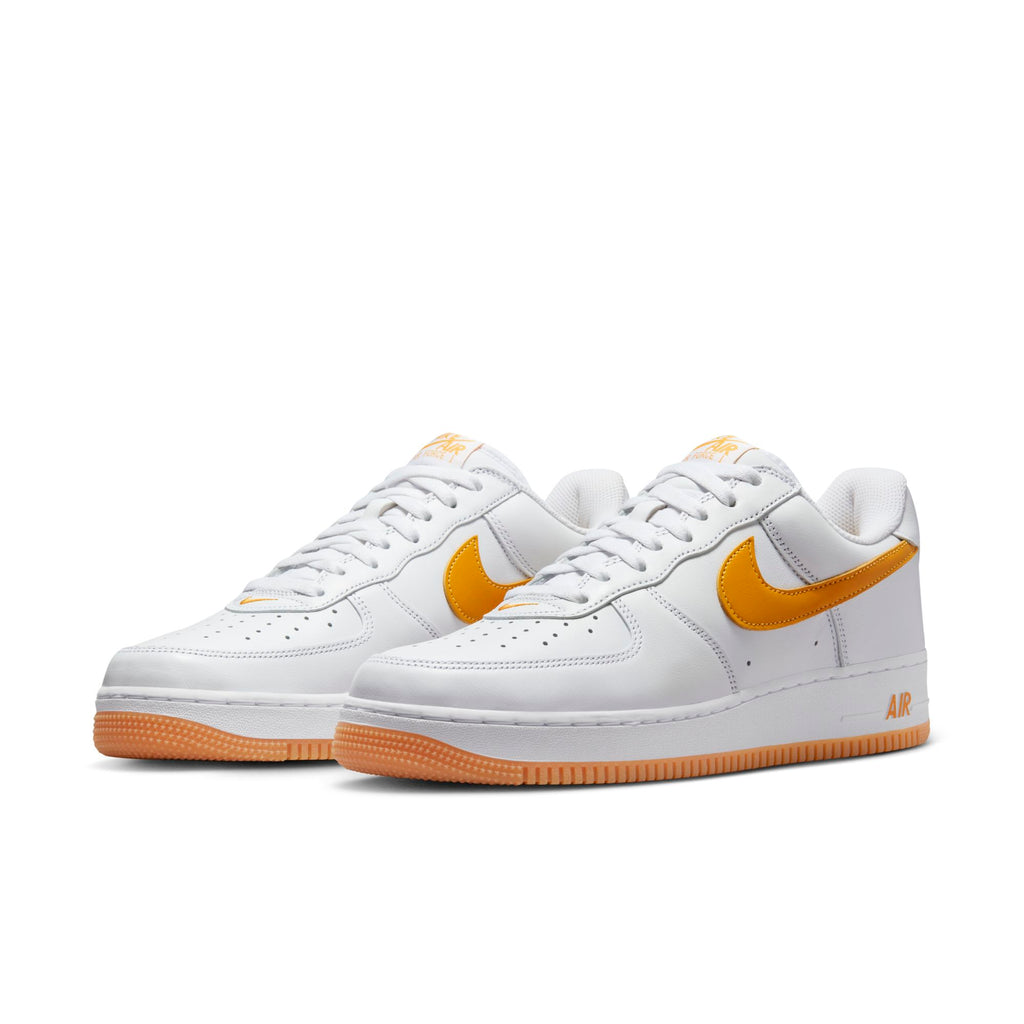 [FD7039-100] Mens Nike AIR FORCE 1 LOW 'WATERPROOF WHITE UNIVERSITY GOLD GUM'