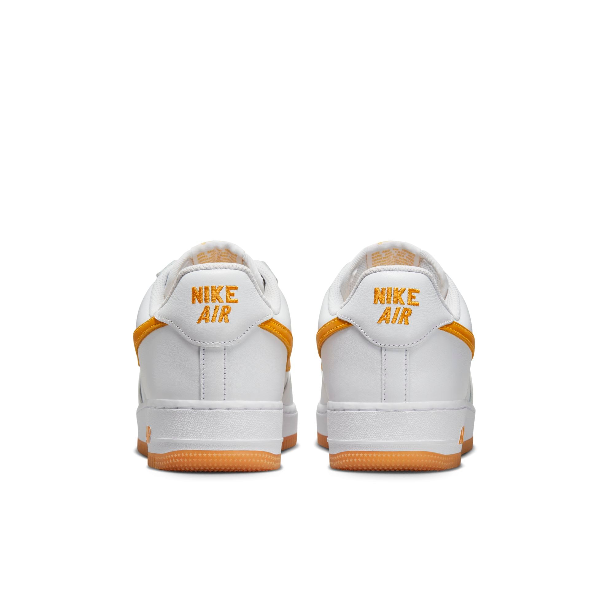 [FD7039-100] Mens Nike AIR FORCE 1 LOW 'WATERPROOF WHITE UNIVERSITY GOLD GUM'