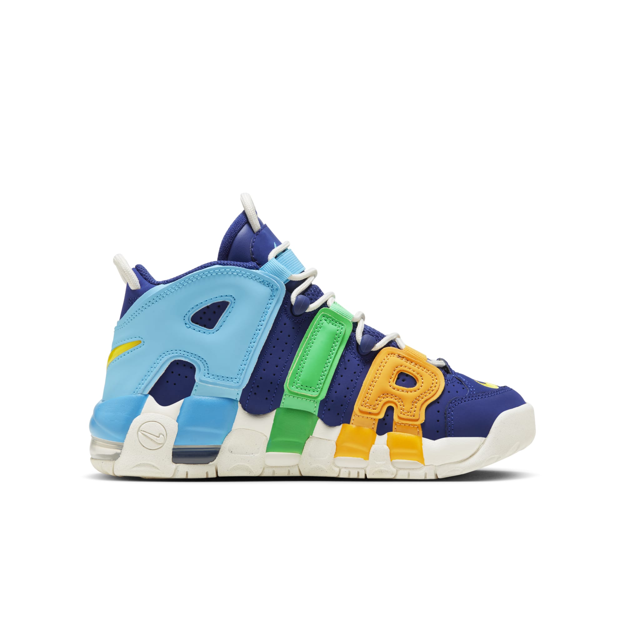 [FJ0693-455] Grade School Nike AIR MORE UPTEMPO 'KALEIDOSCOPE (GS)'