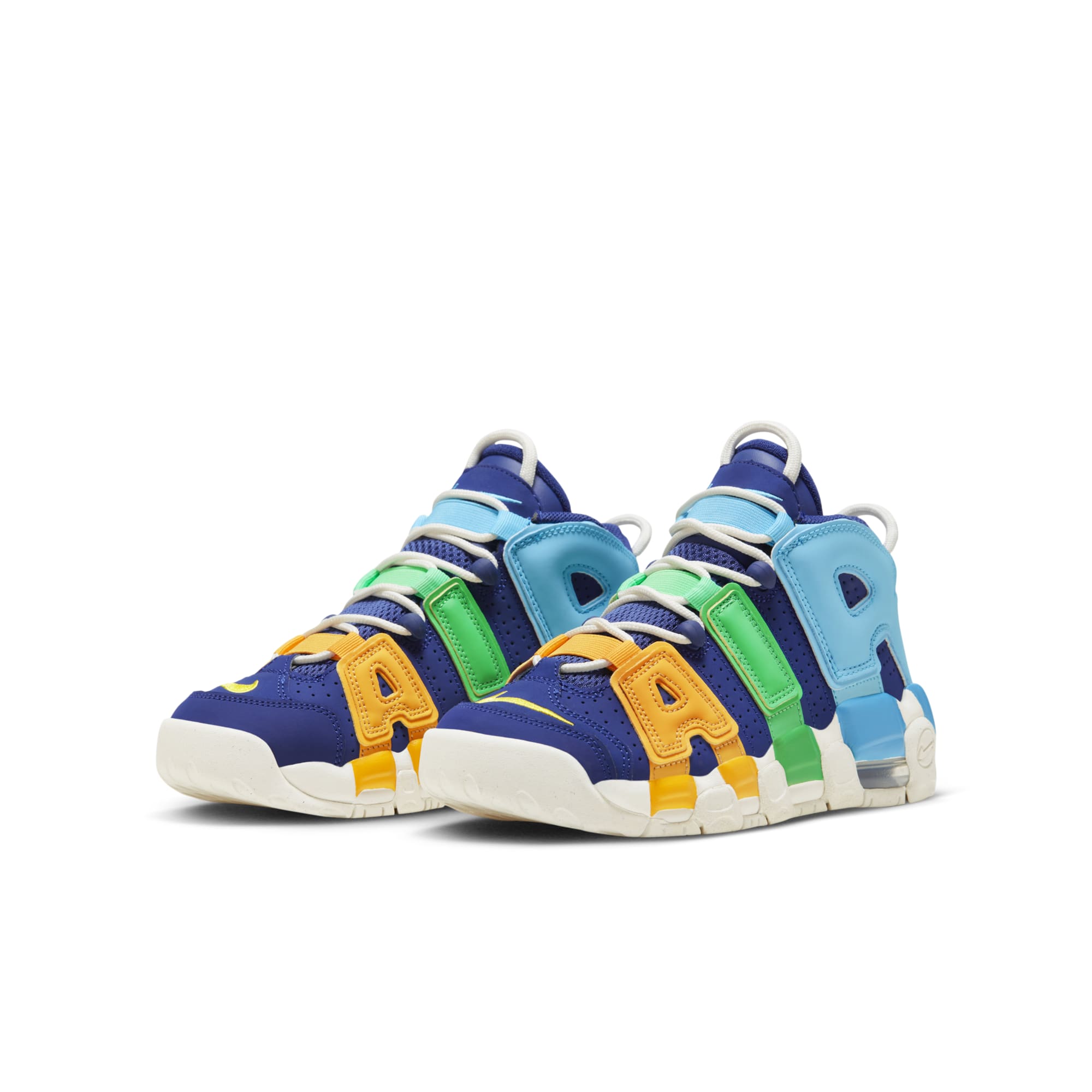 [FJ0693-455] Grade School Nike AIR MORE UPTEMPO 'KALEIDOSCOPE (GS)'