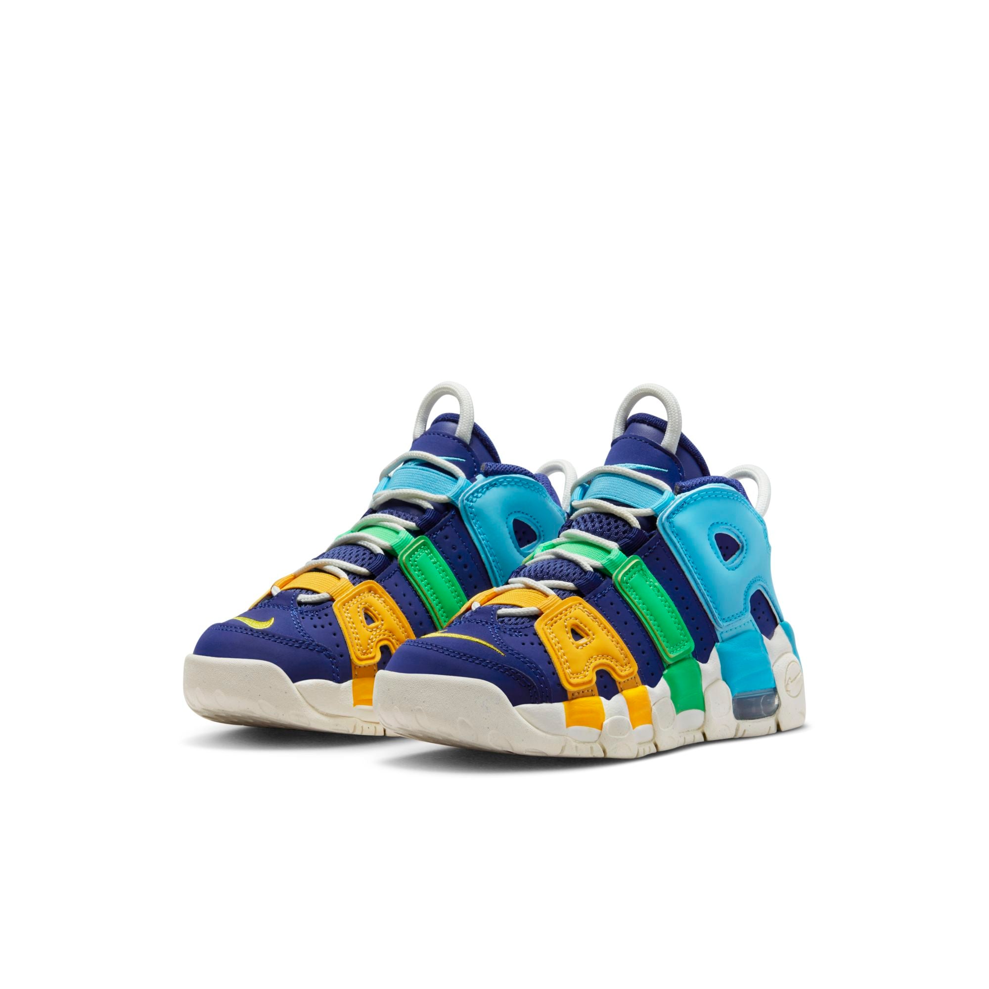 [FJ0694-455] Preschool Nike AIR MORE UPTEMPO PS 'KALEIDOSCOPE