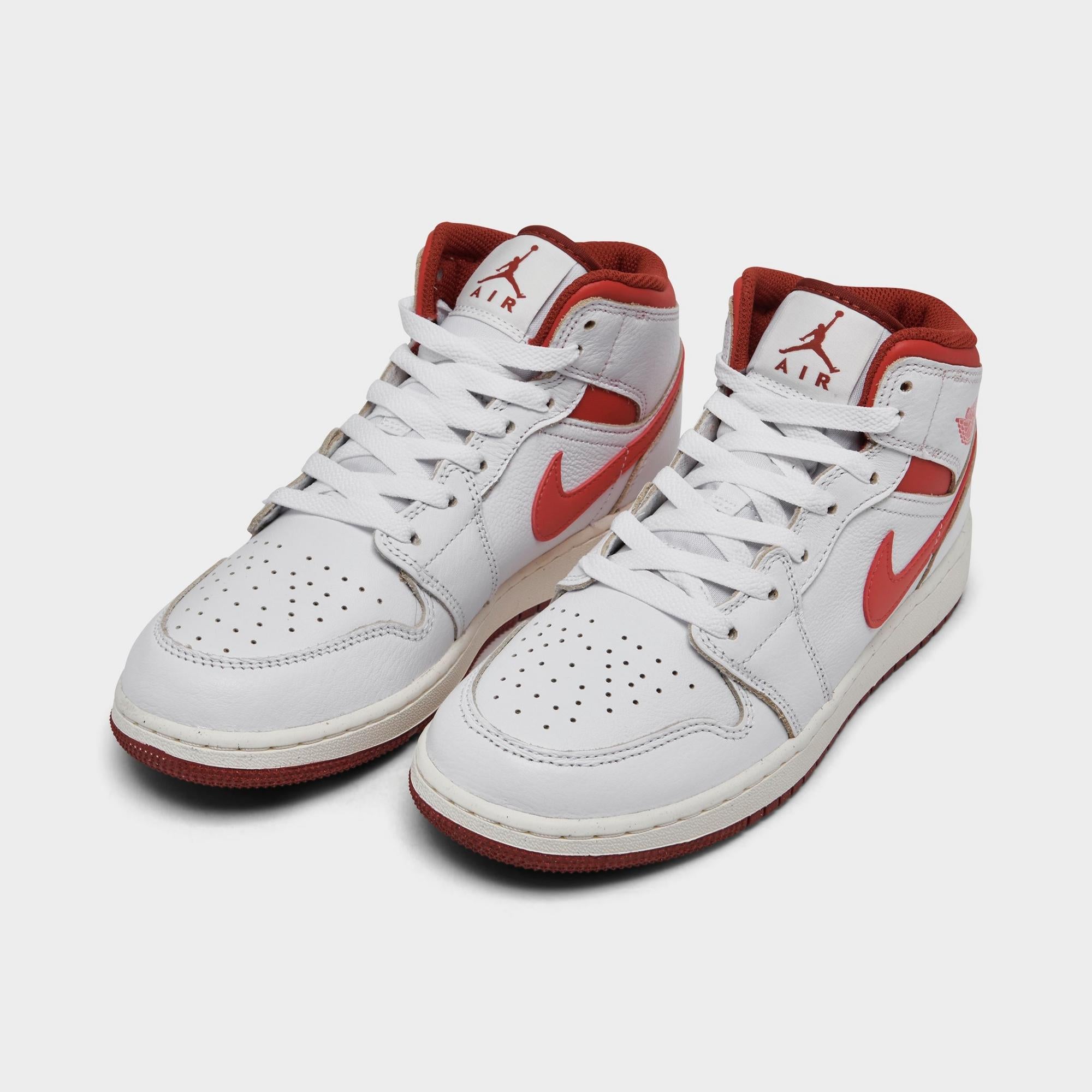 [FJ3464-160] GRADE SCHOOL AIR JORDAN RETRO 1 MID SE 'DUNE RED'