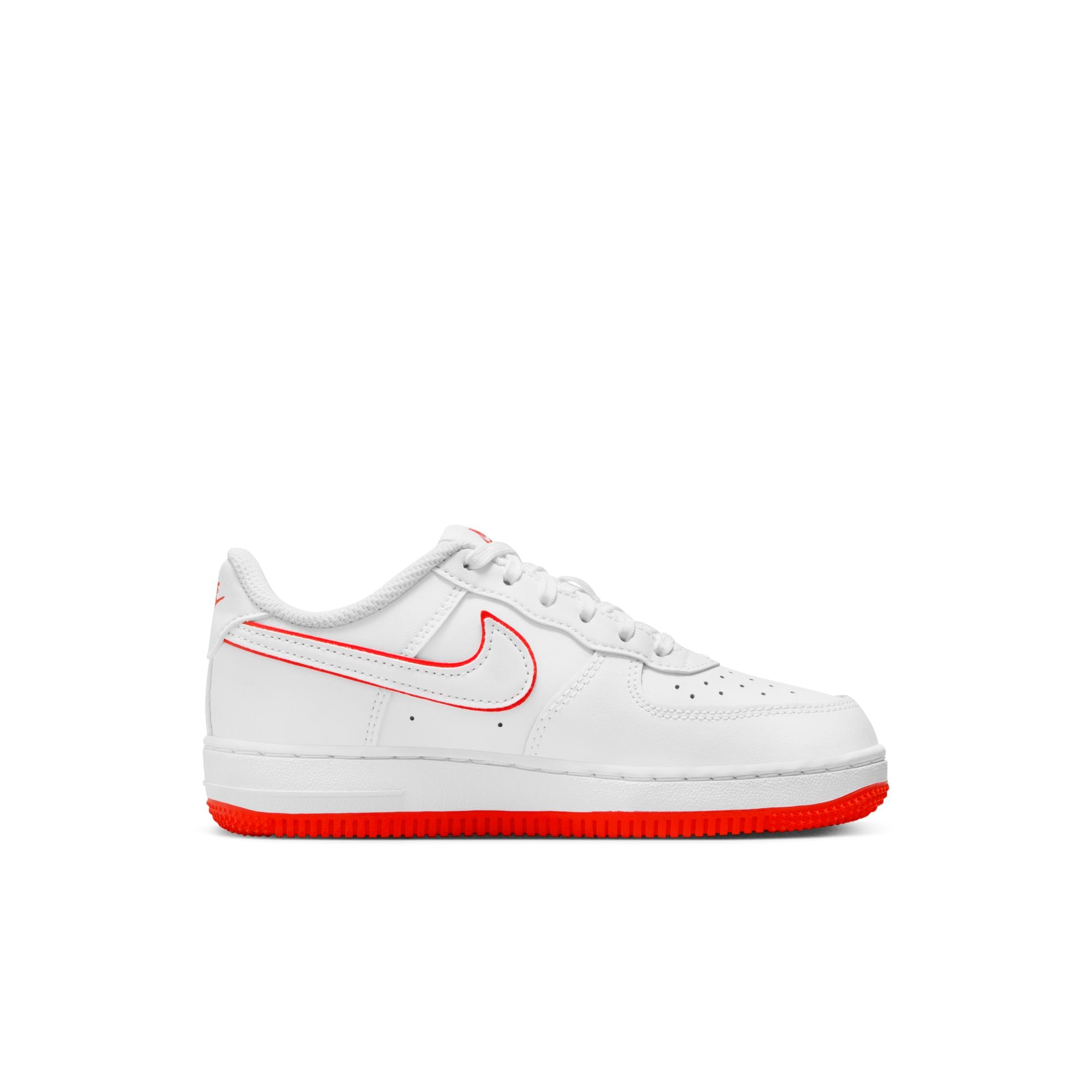 [FJ3484-101] Preschool Nike AIR FORCE 1 LOW 'WHITE PICANTE RED (PS)'