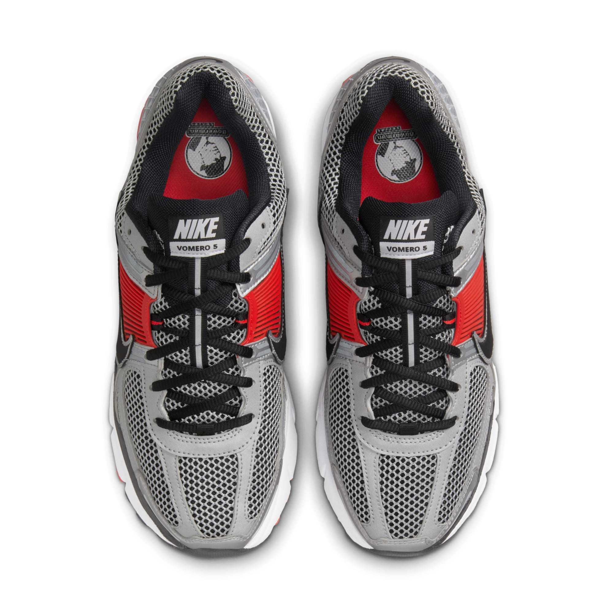 [FJ4151-005] MENS NIKE ZOOM VOMERO 5 'BRIGHT CRIMSON METALLIC SILVER'