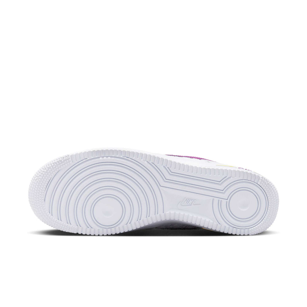 [FJ4209-100] MENS NIKE AIR FORCE 1 '07 'EMBOSSED HOOPS - LAKERS'