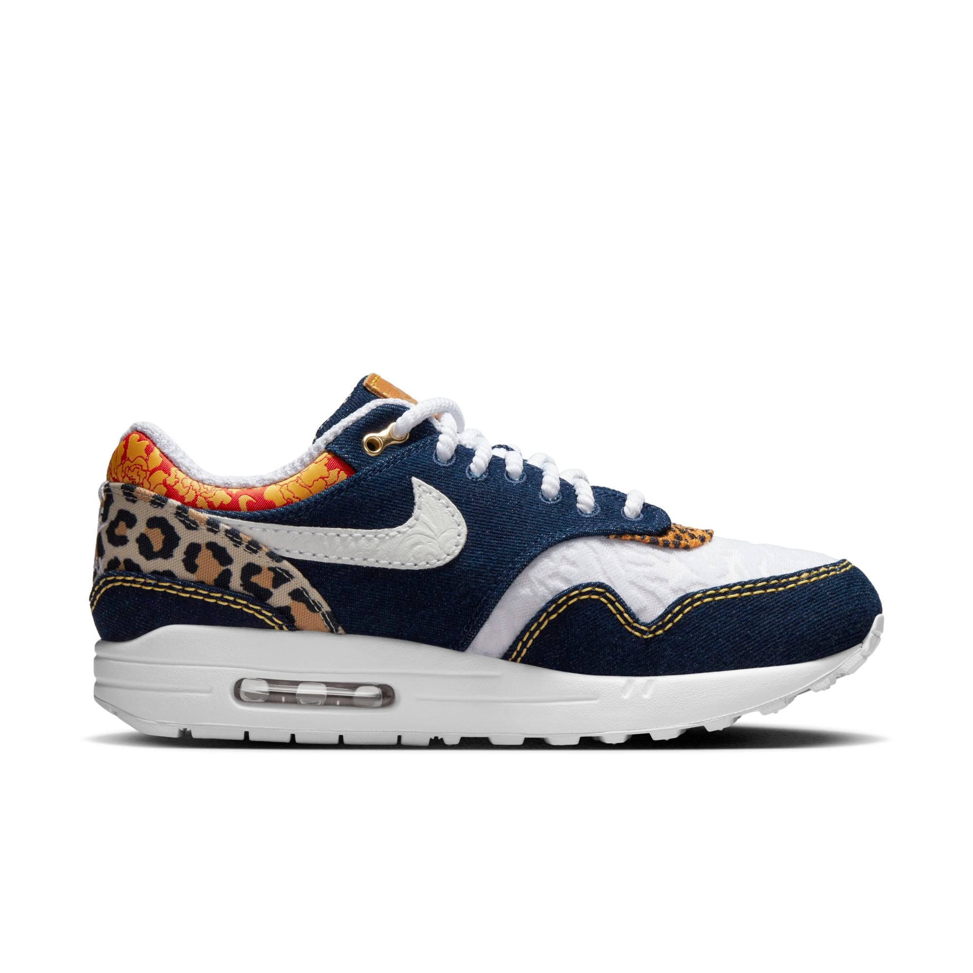 [FJ4452-432] Mens Nike AIR MAX 1 PREMIUM 'DENIM LEOPARD'