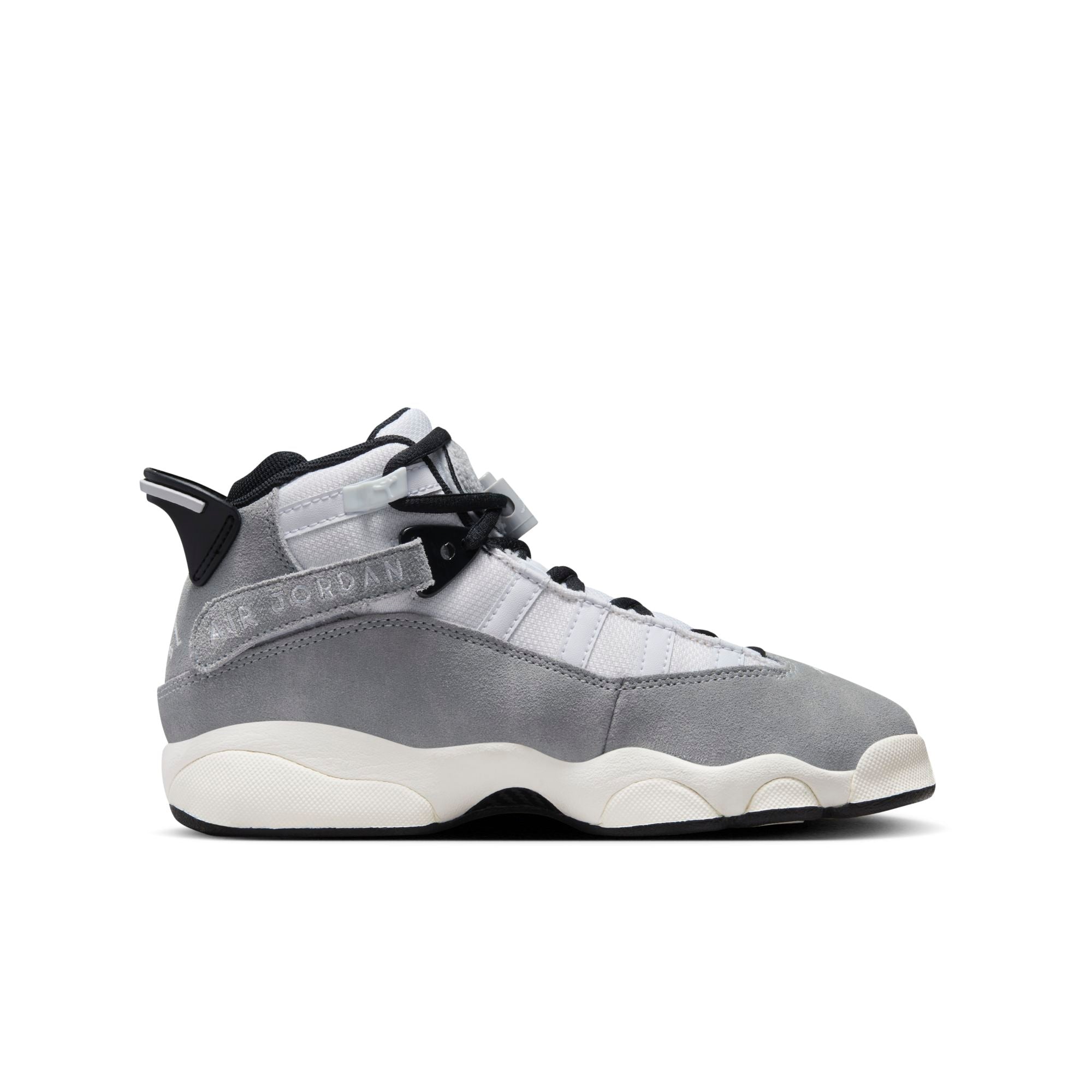 [FJ4651-077] Grade School Air Jordan 6 RINGS GS 'LIGHT SMOKE GREY'