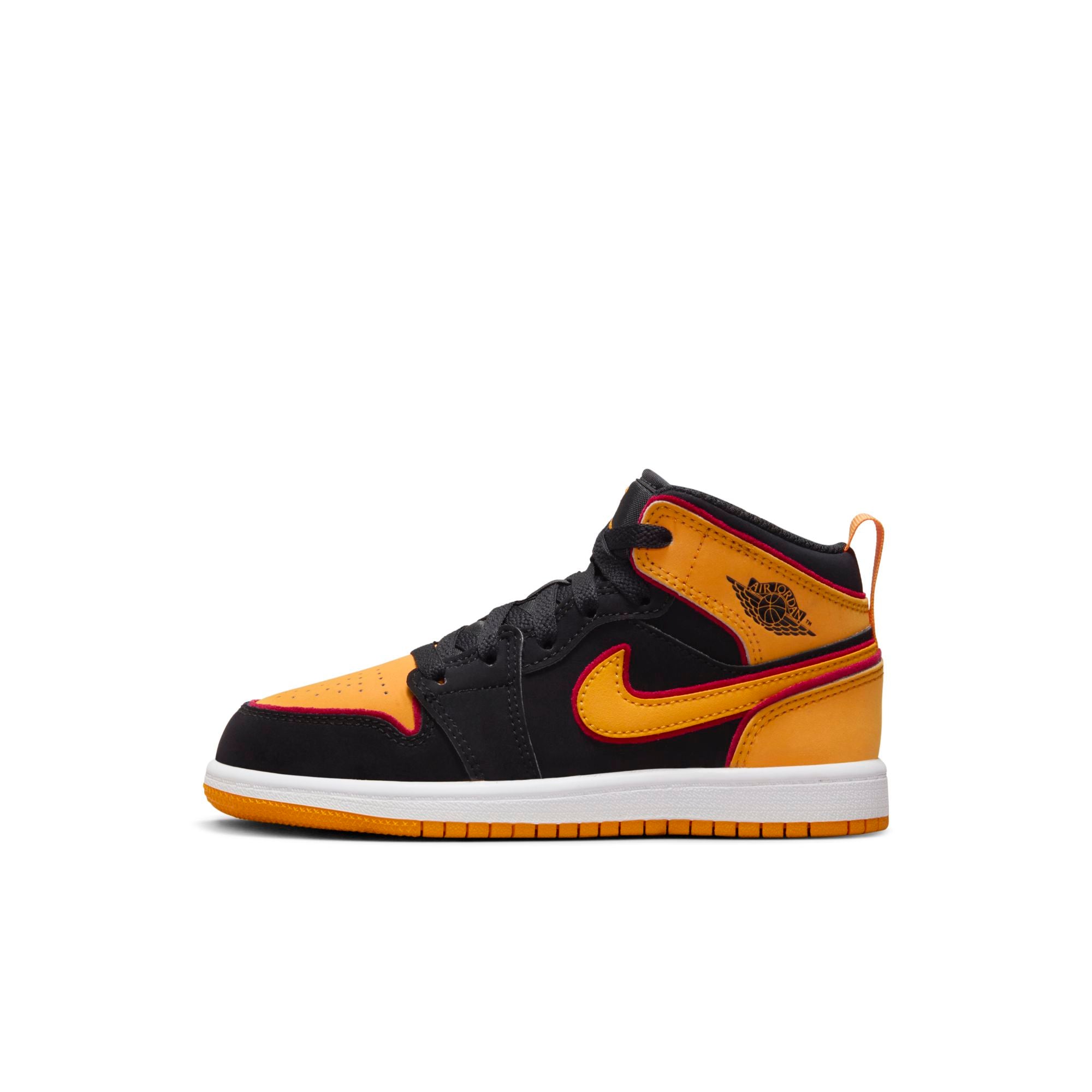 [FJ4925-008] Preschool Air Jordan Retro 1 MID SE 'Black Vivid Orange' (PS)