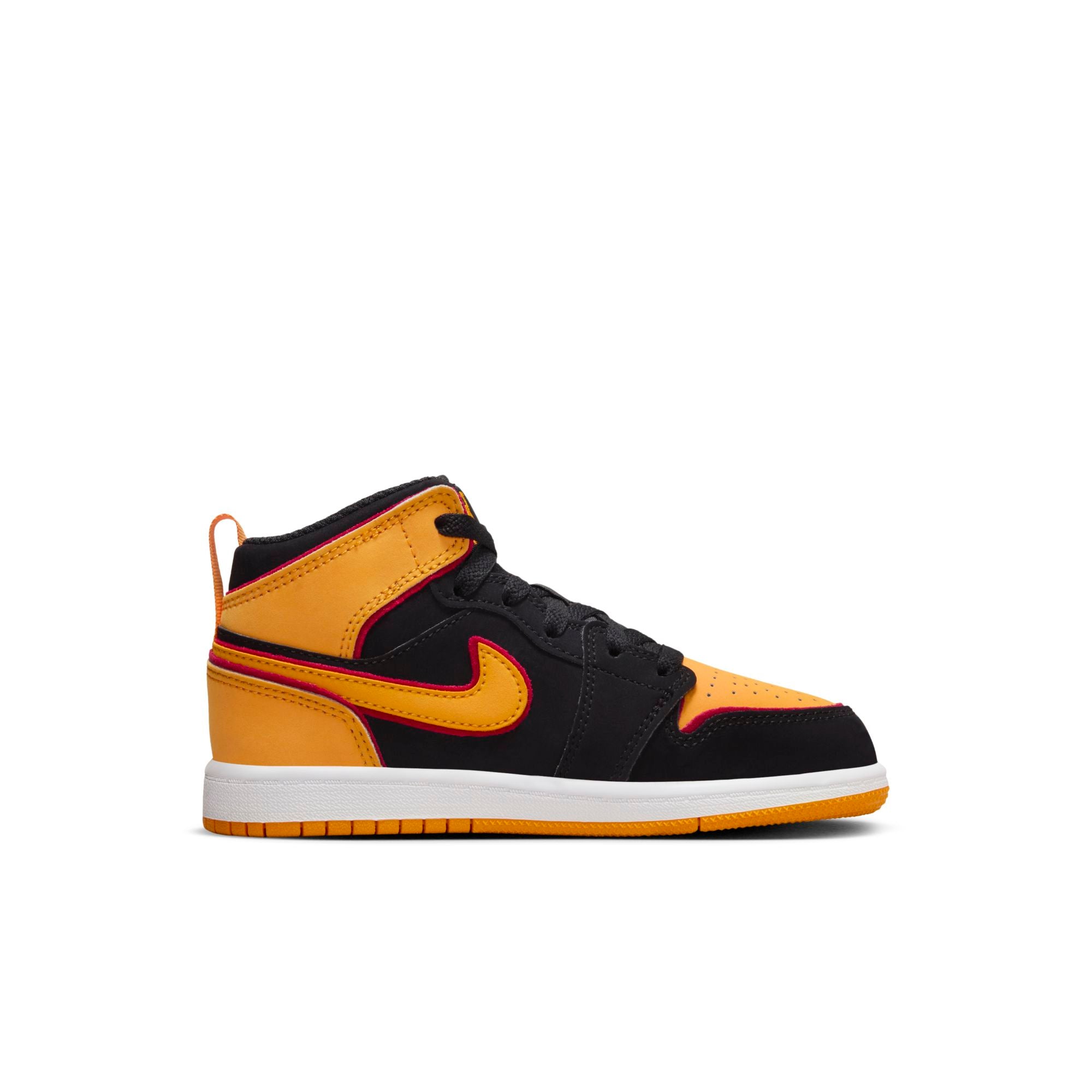 [FJ4925-008] Preschool Air Jordan Retro 1 MID SE 'Black Vivid Orange' (PS)