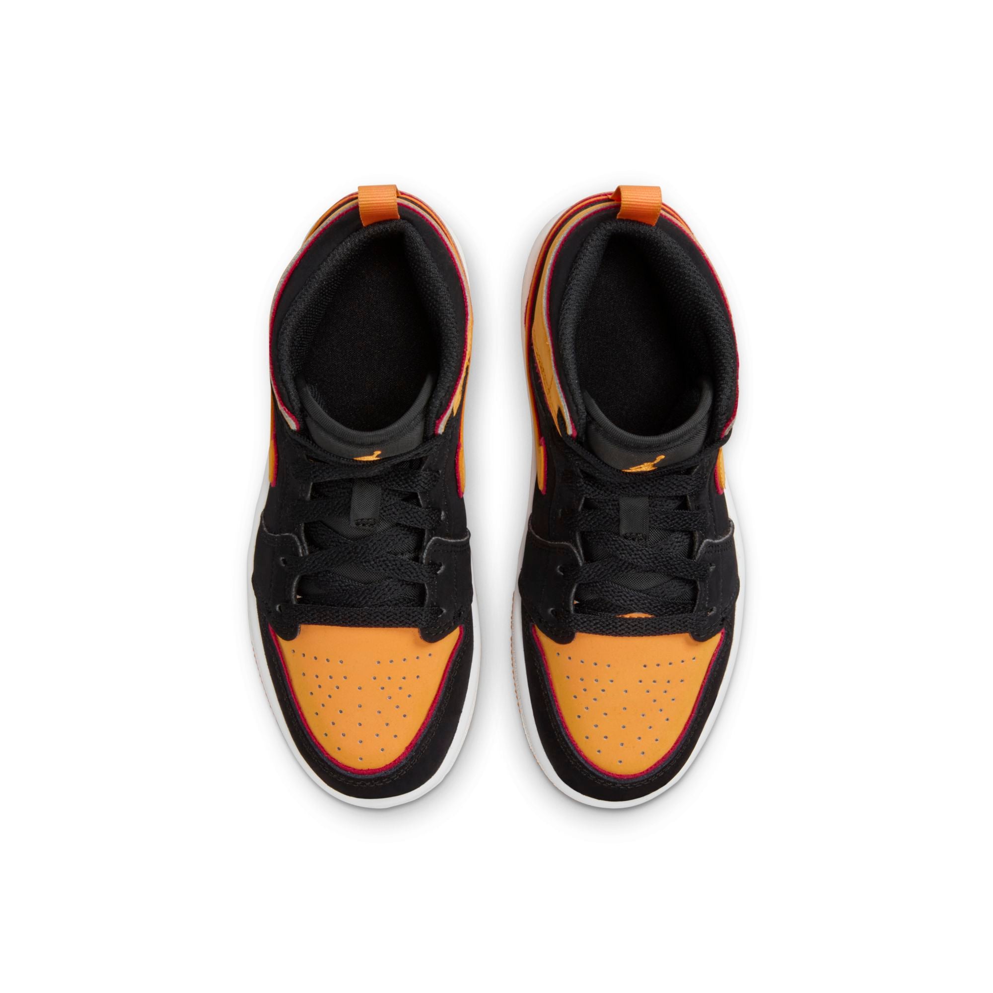 [FJ4925-008] Preschool Air Jordan Retro 1 MID SE 'Black Vivid Orange' (PS)