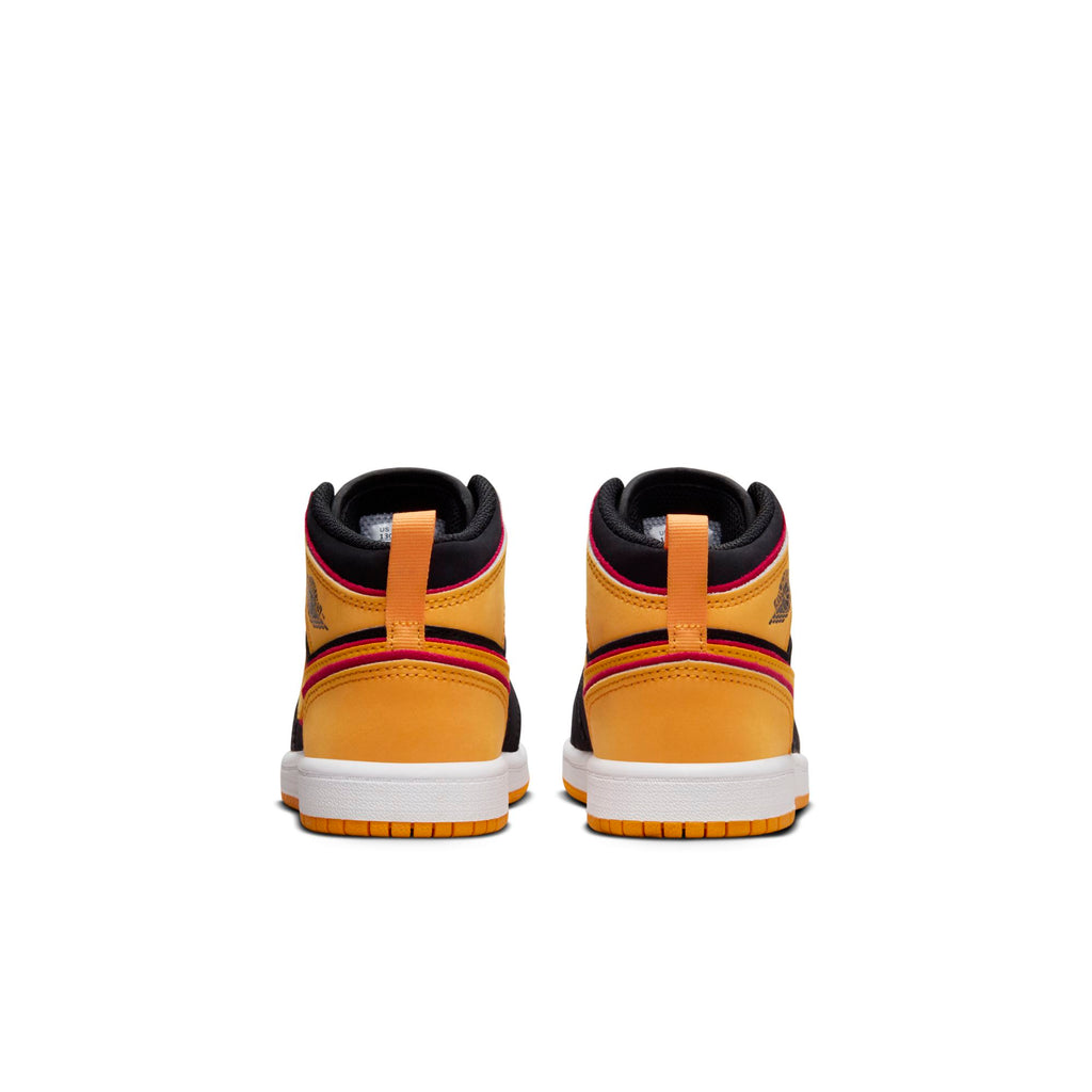 [FJ4925-008] Preschool Air Jordan Retro 1 MID SE 'Black Vivid Orange' (PS)