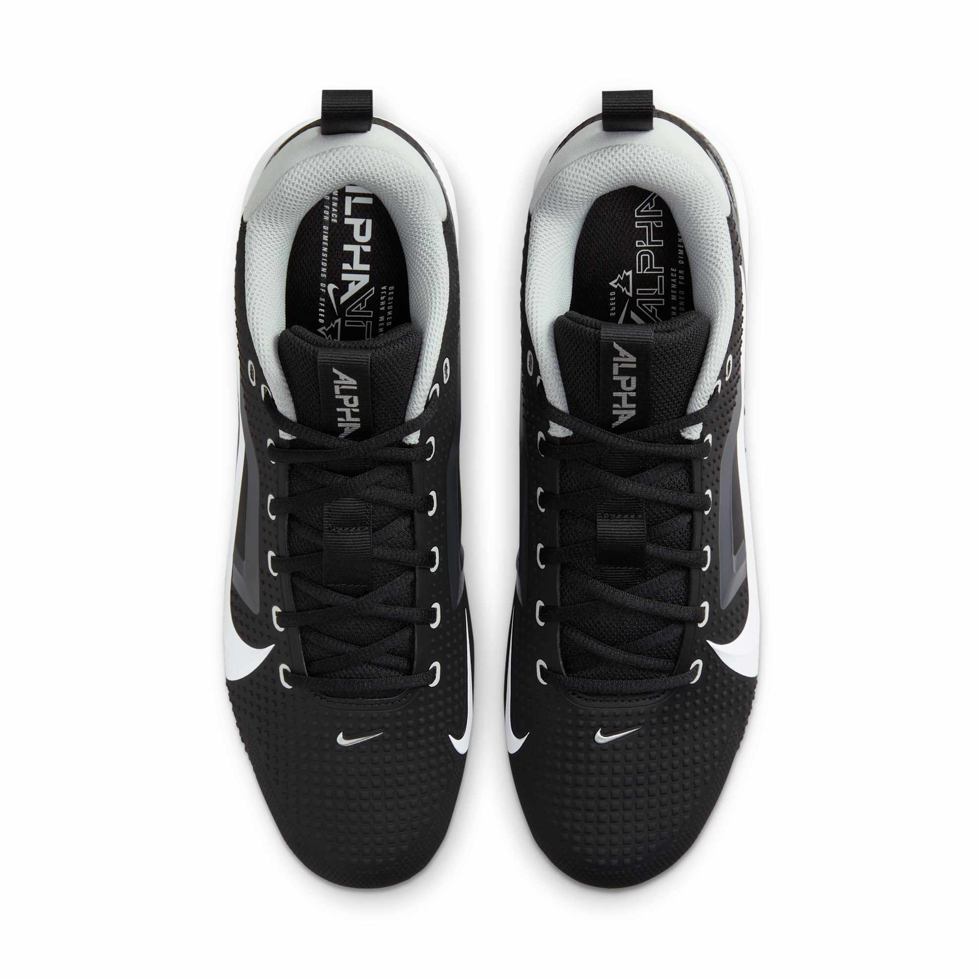 [FN0027-001] MENS NIKE ALPHA MENACE 4 VARSITY 'BLACK WHITE'