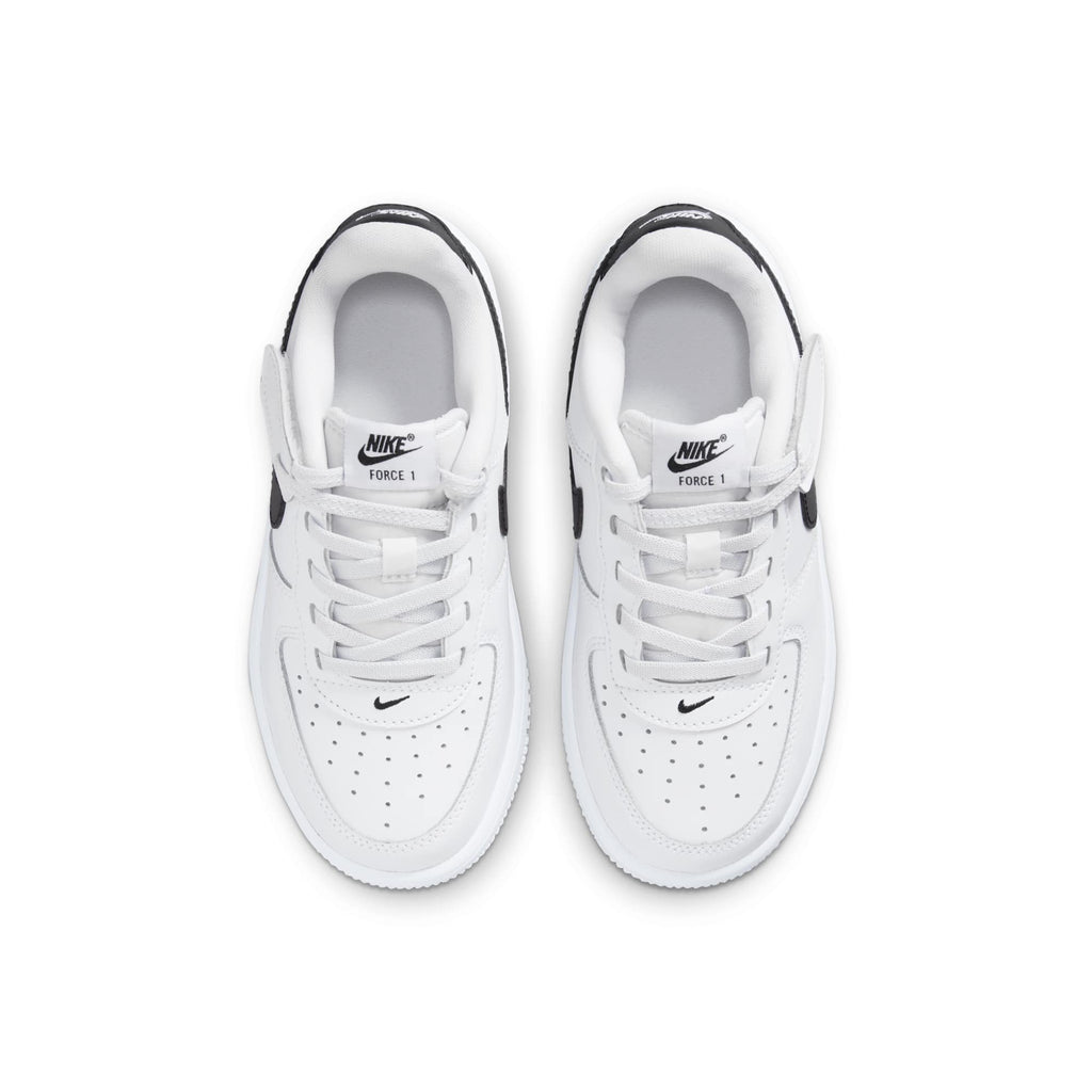 [FN0237-101] PRESCHOOL NIKE FORCE 1 LOW EASYON 'WHITE BLACK (PS)'