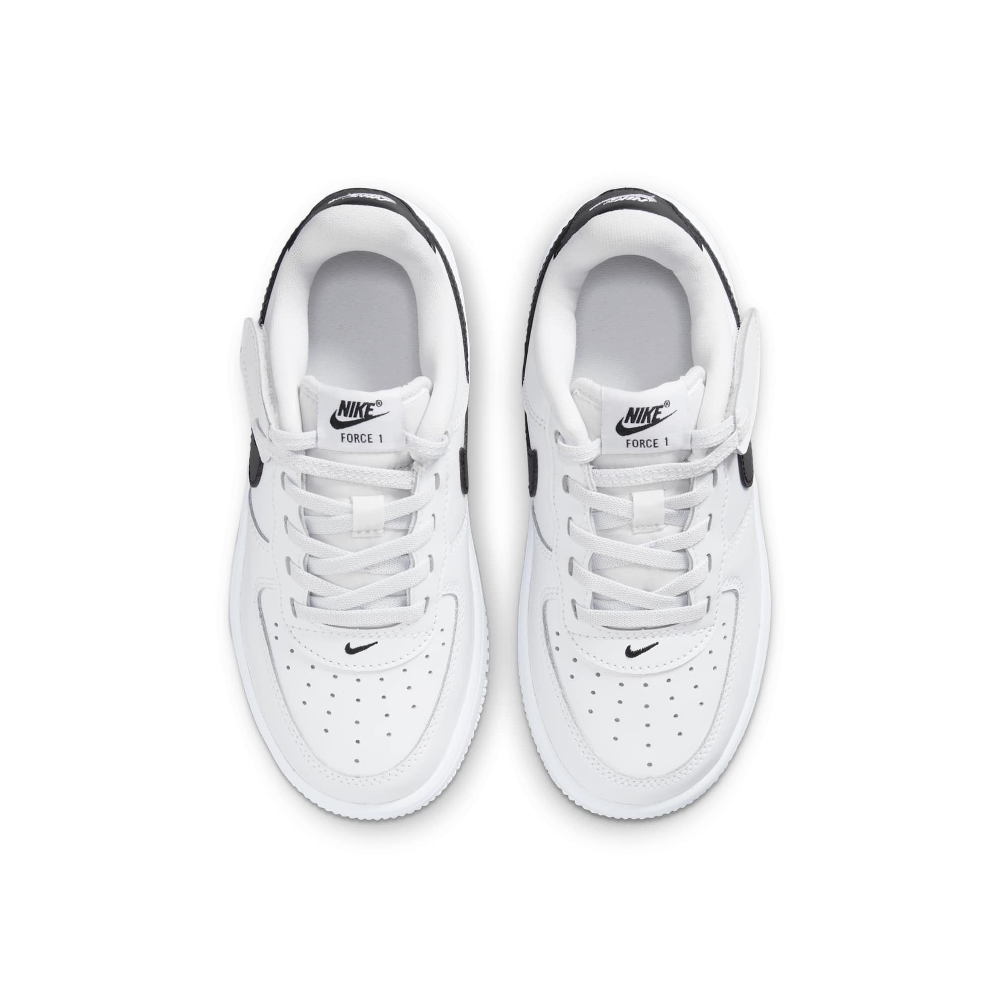 [FN0237-101] PRESCHOOL NIKE FORCE 1 LOW EASYON 'WHITE BLACK (PS)'