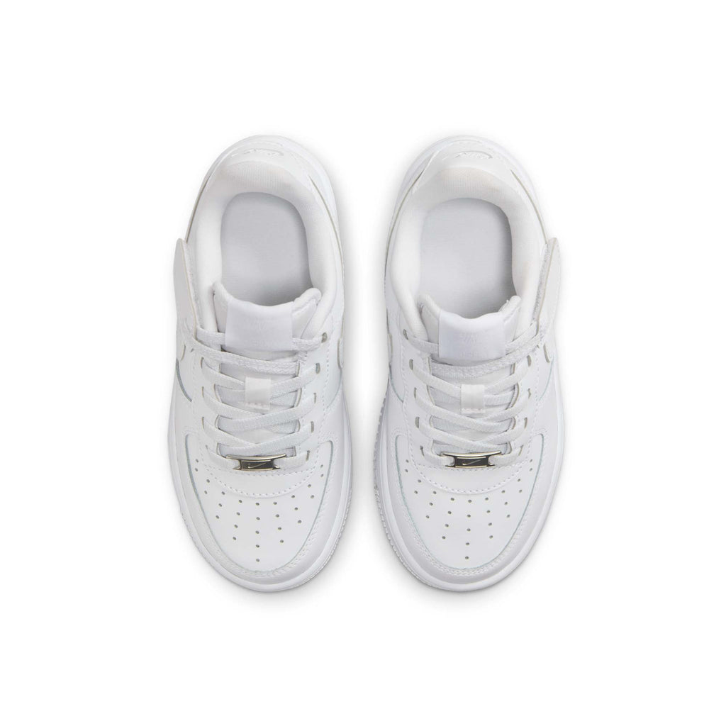[FN0237-111] PRESCHOOL NIKE AIR FORCE 1 LOW EASYON 'TRIPLE WHITE' (PS)