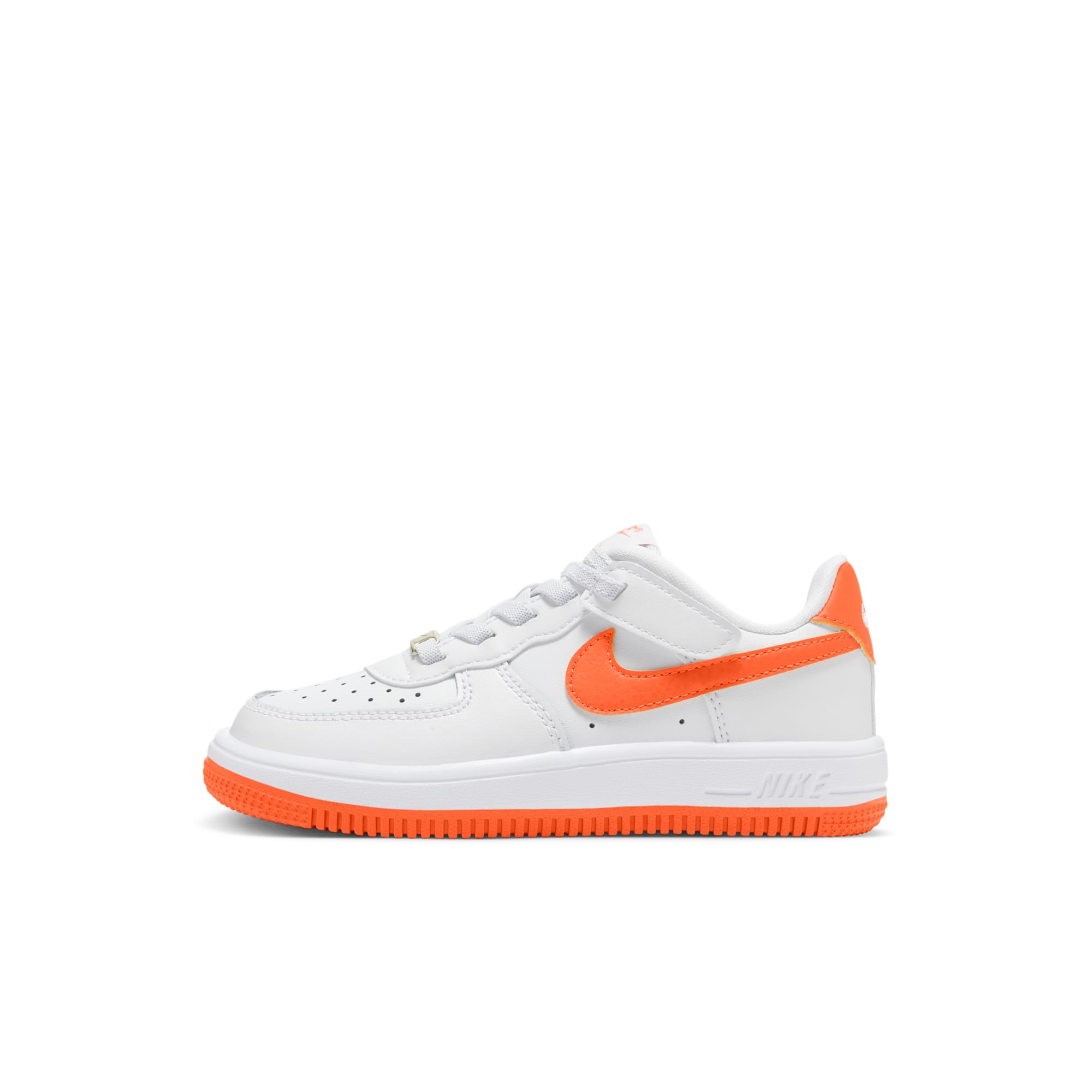 [FN0237-113] PRESCHOOL NIKE AIR FORCE 1 LOW EASYON 'WHITE SAFETY ORANGE (PS)'