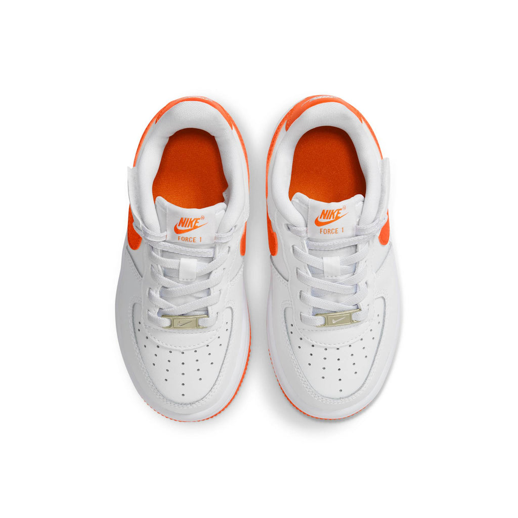 [FN0237-113] PRESCHOOL NIKE AIR FORCE 1 LOW EASYON 'WHITE SAFETY ORANGE (PS)'