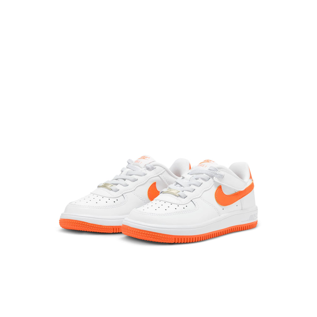 [FN0237-113] PRESCHOOL NIKE AIR FORCE 1 LOW EASYON 'WHITE SAFETY ORANGE (PS)'